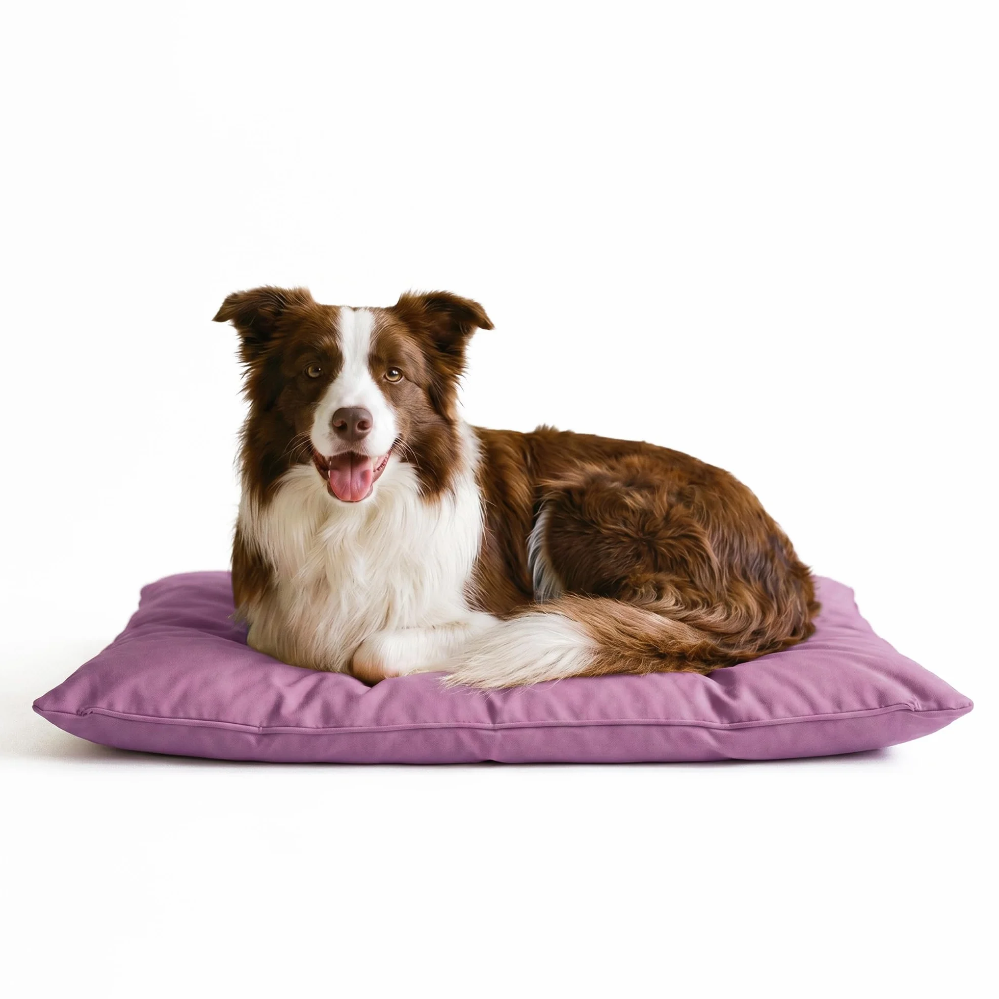 Stripey Finds Italian Bed Linen Dogs Maxy poduszka, 60 x 100 cm, liliowa