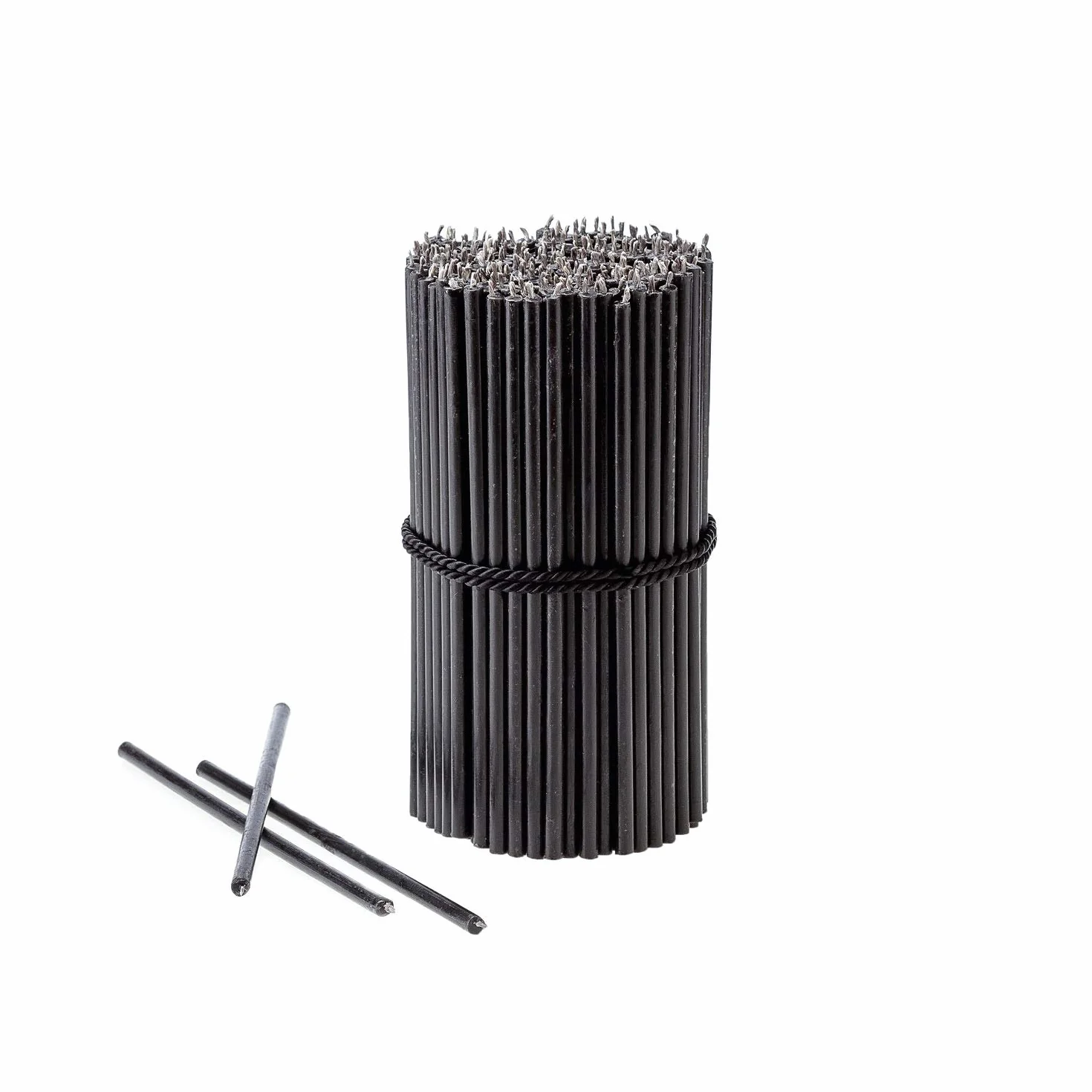 Danilovo Rytualne świece z wosku pszczelego (czarne) - świece ortodoksyjne, świece do dekoracji, długie, N80, wysokość 18,5 cm, 50 sztuk