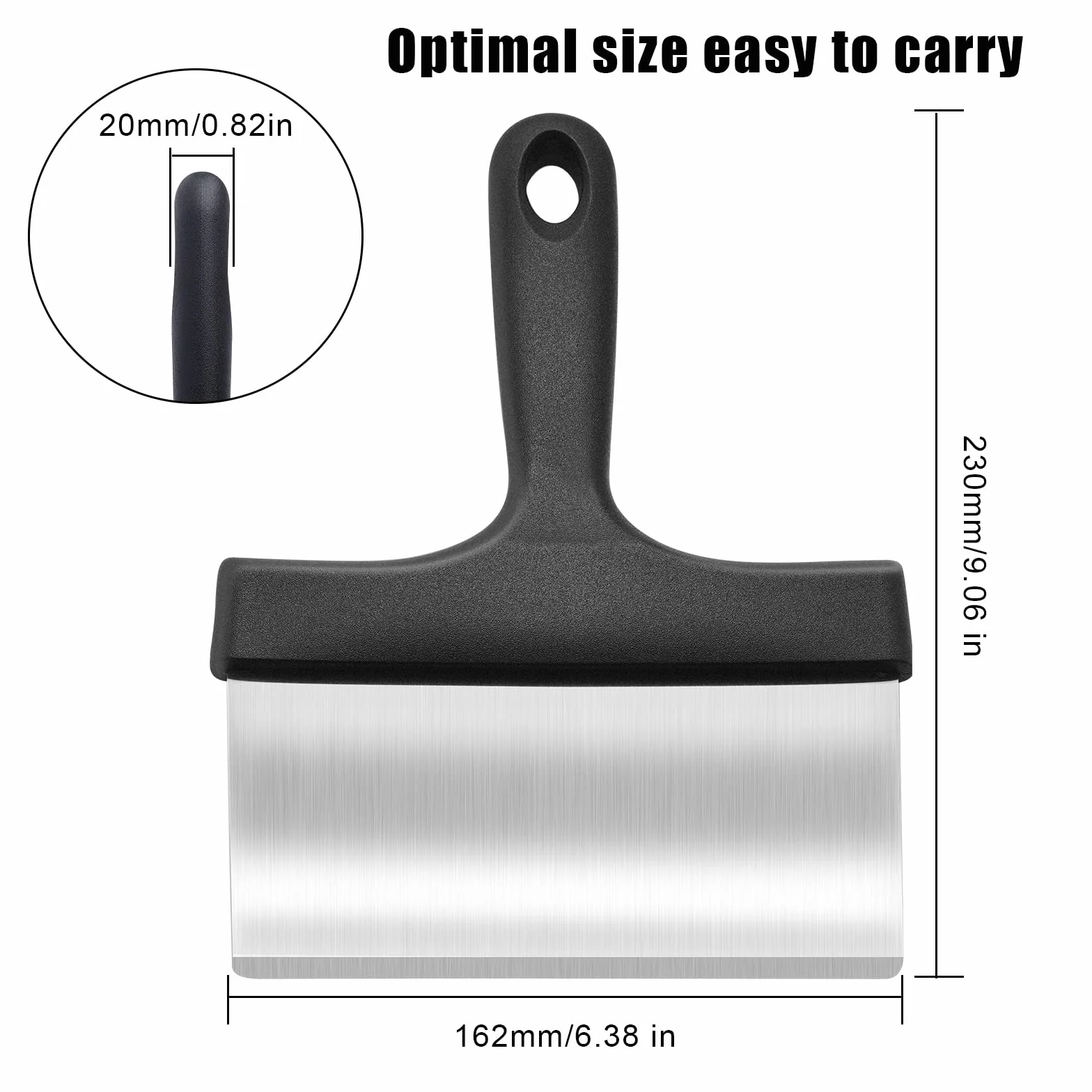 SAVITA Skrobak do Grilla, Skrobak do Grilla ze Stali Nierdzewnej Skrobak do Grilla Metal Skrobak do Grilla z Uchwytem, Grill Scraper Stainless Steel, Skrobak do Grilla, Skrobak do Grilla
