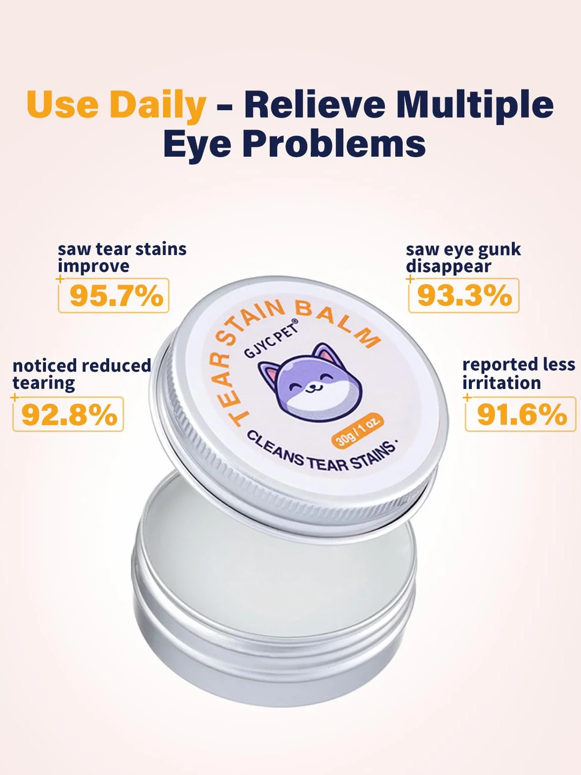 Eye Lube Plus zestaw do pielęgnacji oczu 4 w 1 dla psów i kotów środek do usuwania plam