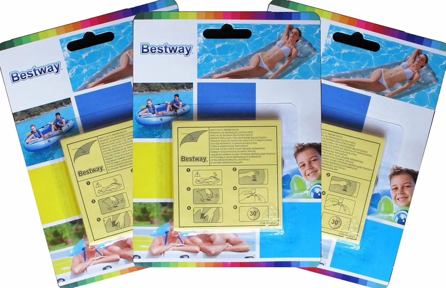 Bestway Łatki naprawcze samoprzylepne (30 sztuk)