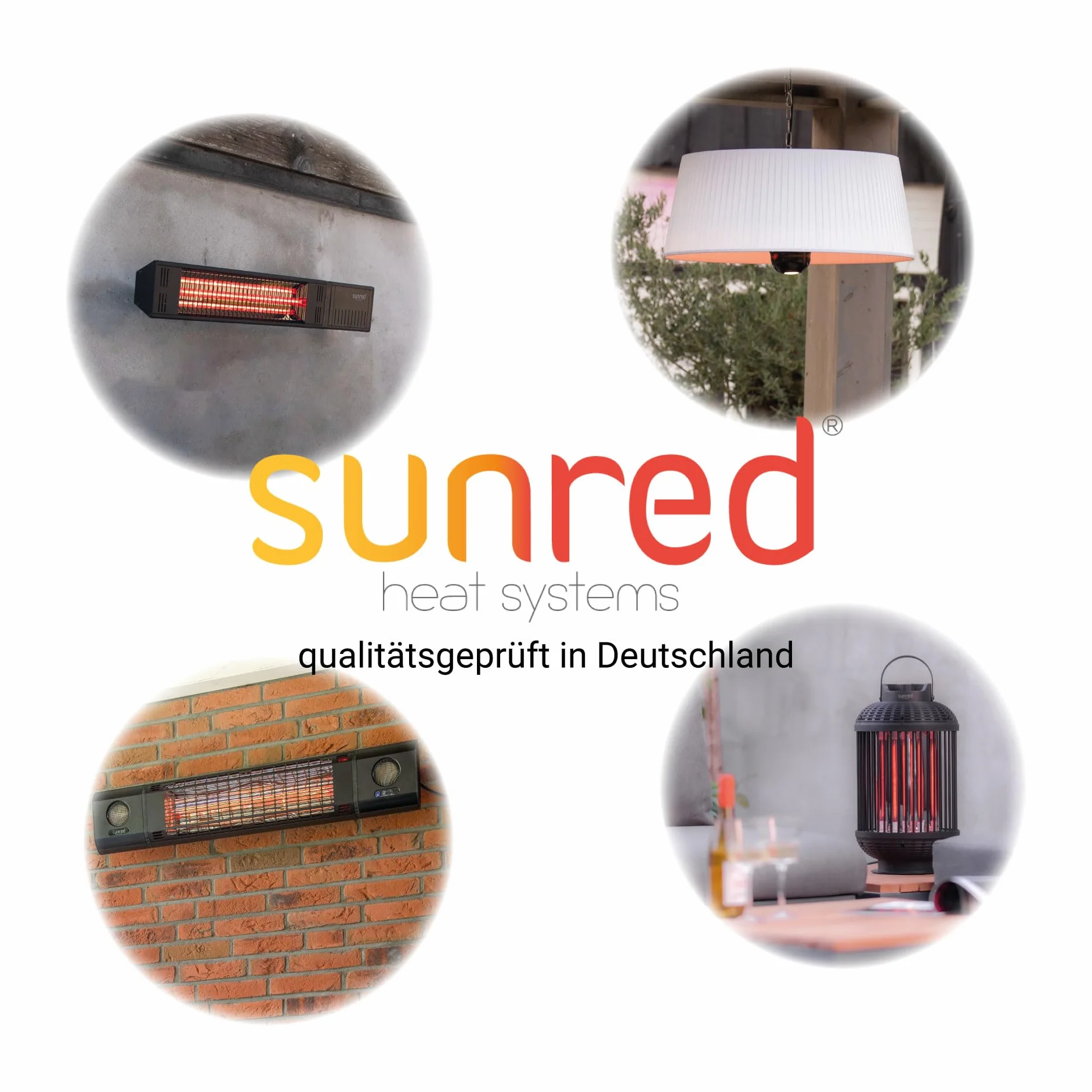 Sunred Grzejnik tarasowy ścienny Royal Diamond Smart Dark, 2500 W