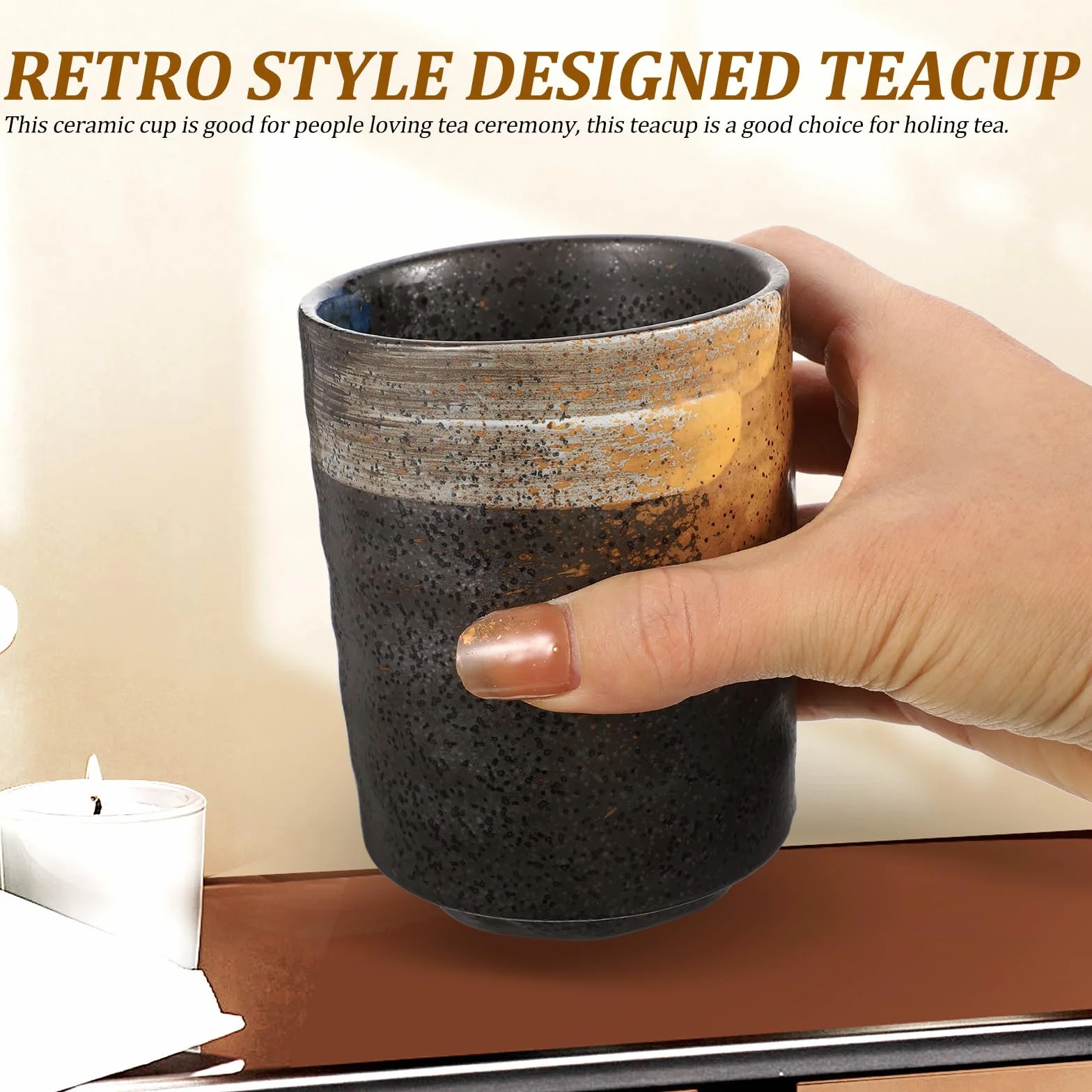 PRETYZOOM Japońska filiżanka do herbaty Matcha, ceramiczny kubek Matcha, ceramiczny, zestaw do serwowania sake, japoński zestaw sake, kubek Yerba mate, porcelanowy kubek do kawy, filiżanka do kawy