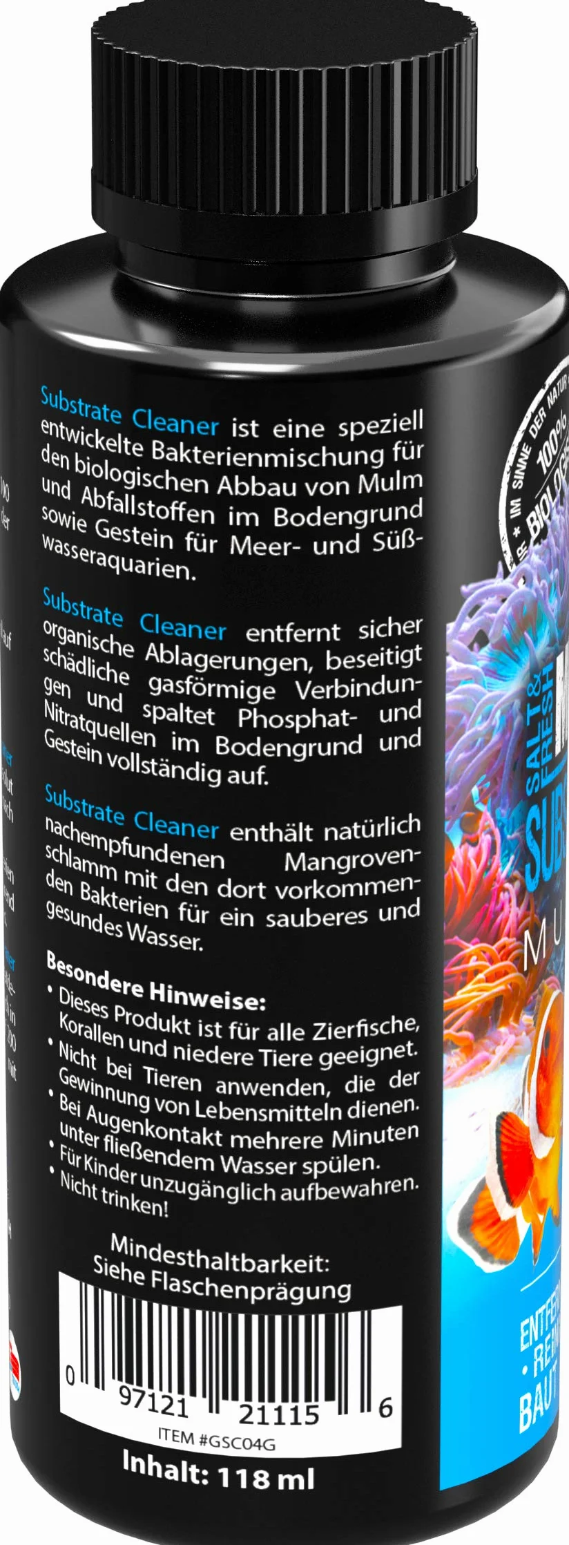 MICROBE-LIFT Substrate Cleaner 118 ml bakterie do akwarium słodkiej i morskiej