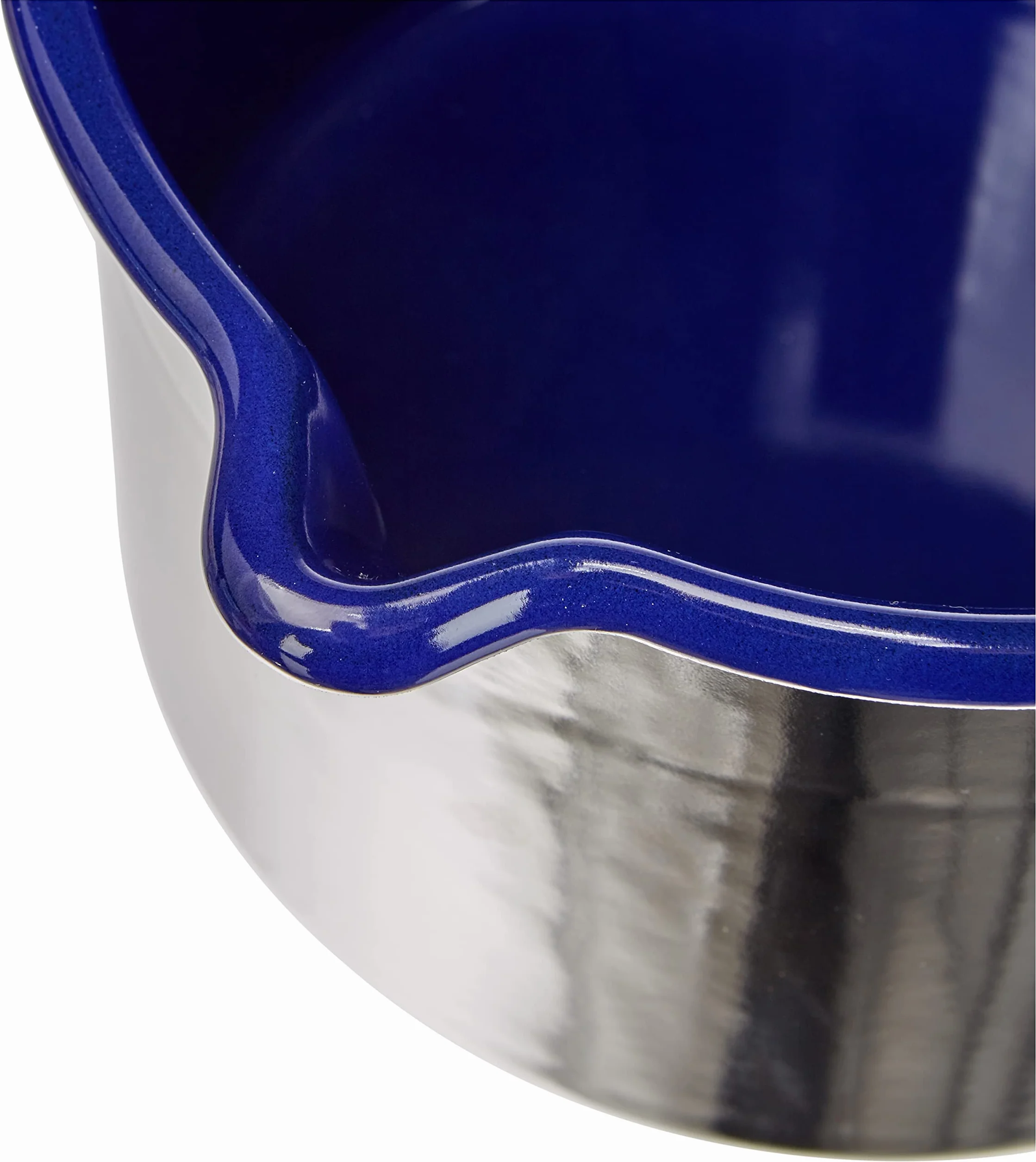 Riess, 0054-025, garnek z dziubkiem czarno-niebieski 16 2,00 l, Classic - HOTEL Profi CZARNY/KOBALTOBLAU, średnica 16 cm, wysokość 13,0 cm, pojemność 2,0 l, emalia, dzbanek, garnek na mleko