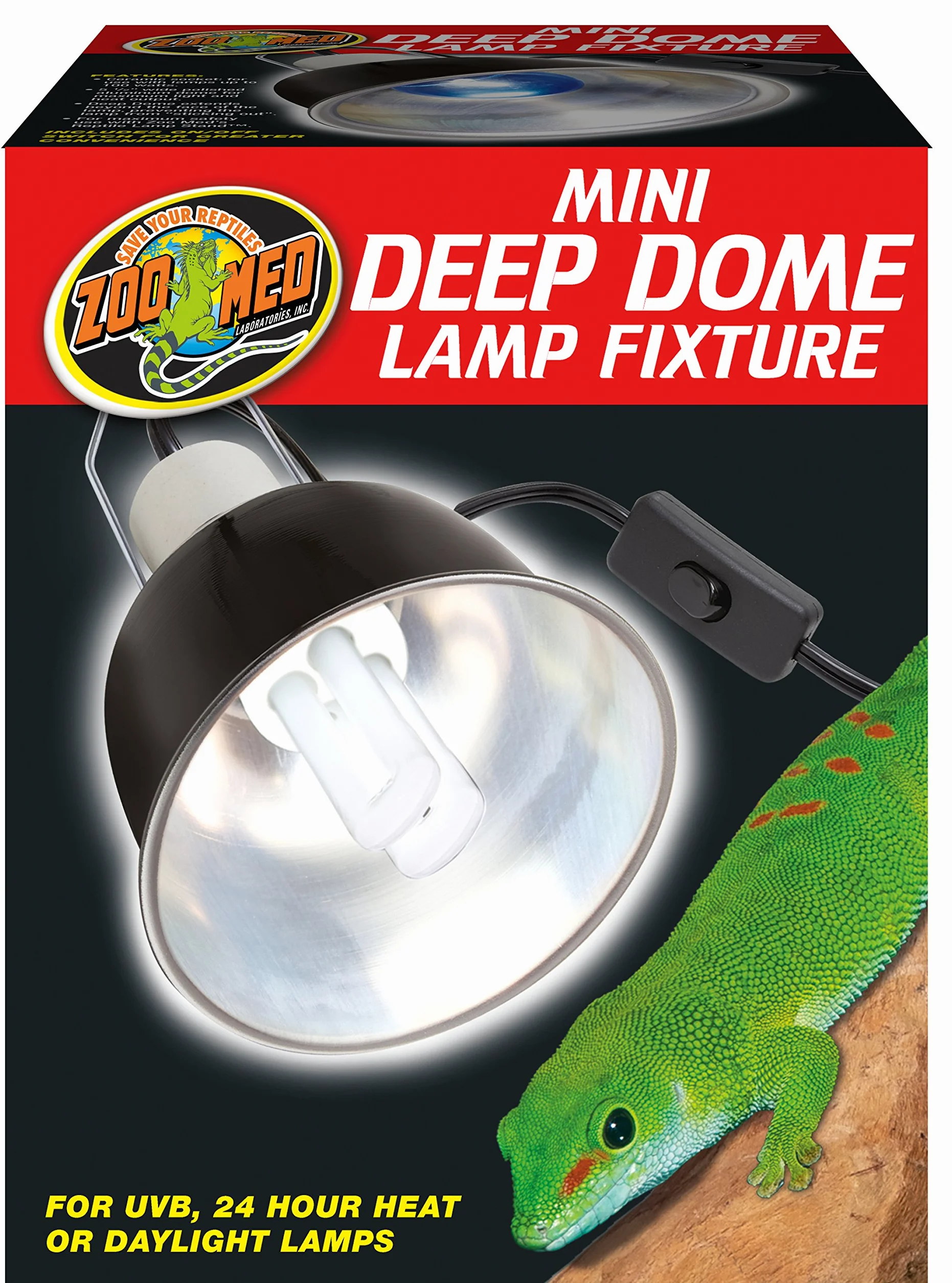Zoo Med LF-18ec Mini Deep Dome, klosz reflektora do lamp energooszczędnych do maks. 100 W