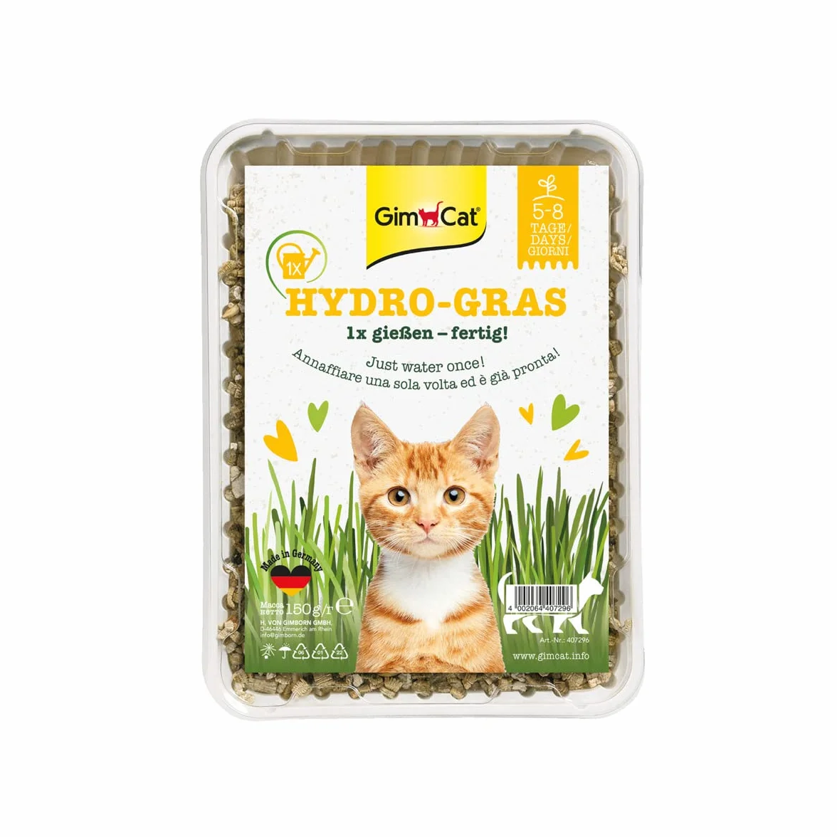 Gimcat Hydro-Grass Trawa dla Kotów, 150 g