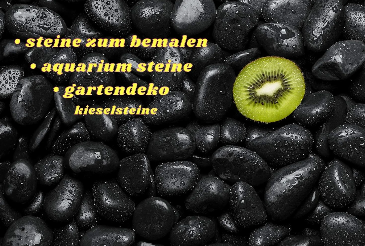 Kamienie dekoracyjne akwarium czarne żwir 20-40 mm 950 g
