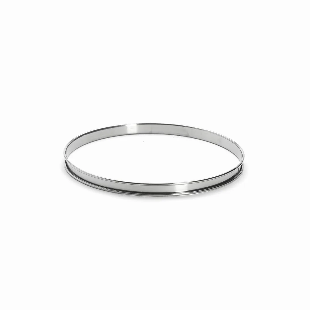 de Buyer pierścień do ciasta, ze stali nierdzewnej, wysokość 2 cm, średnica, 22 cm