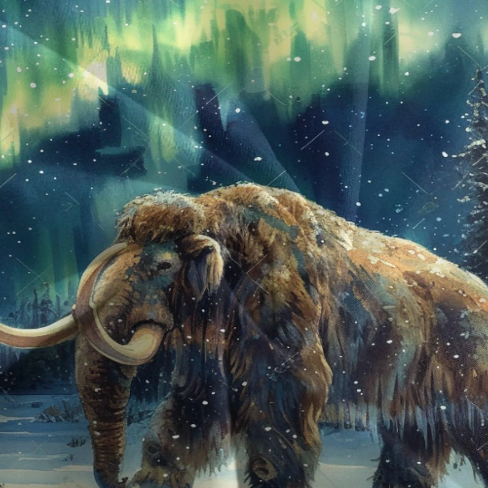 Poszewka z nadrukiem 3D z nadrukiem mamuta, rysowana pościel z mikrofibry, hipoalergiczny zestaw 3 sztuk, super king (260 x 220 cm), dla chłopców i dorosłych