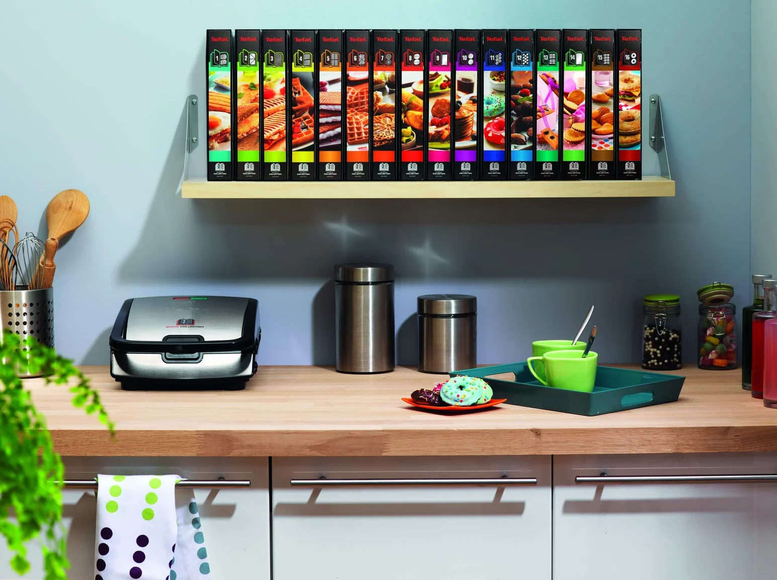 TEFAL SW852D Snack Collection, Opiekacz do kanapek i gofrów, 2 wymienne komplety płyt w zestawie, Moc 700W, Możliwość mycia w zmywarce, srebrny