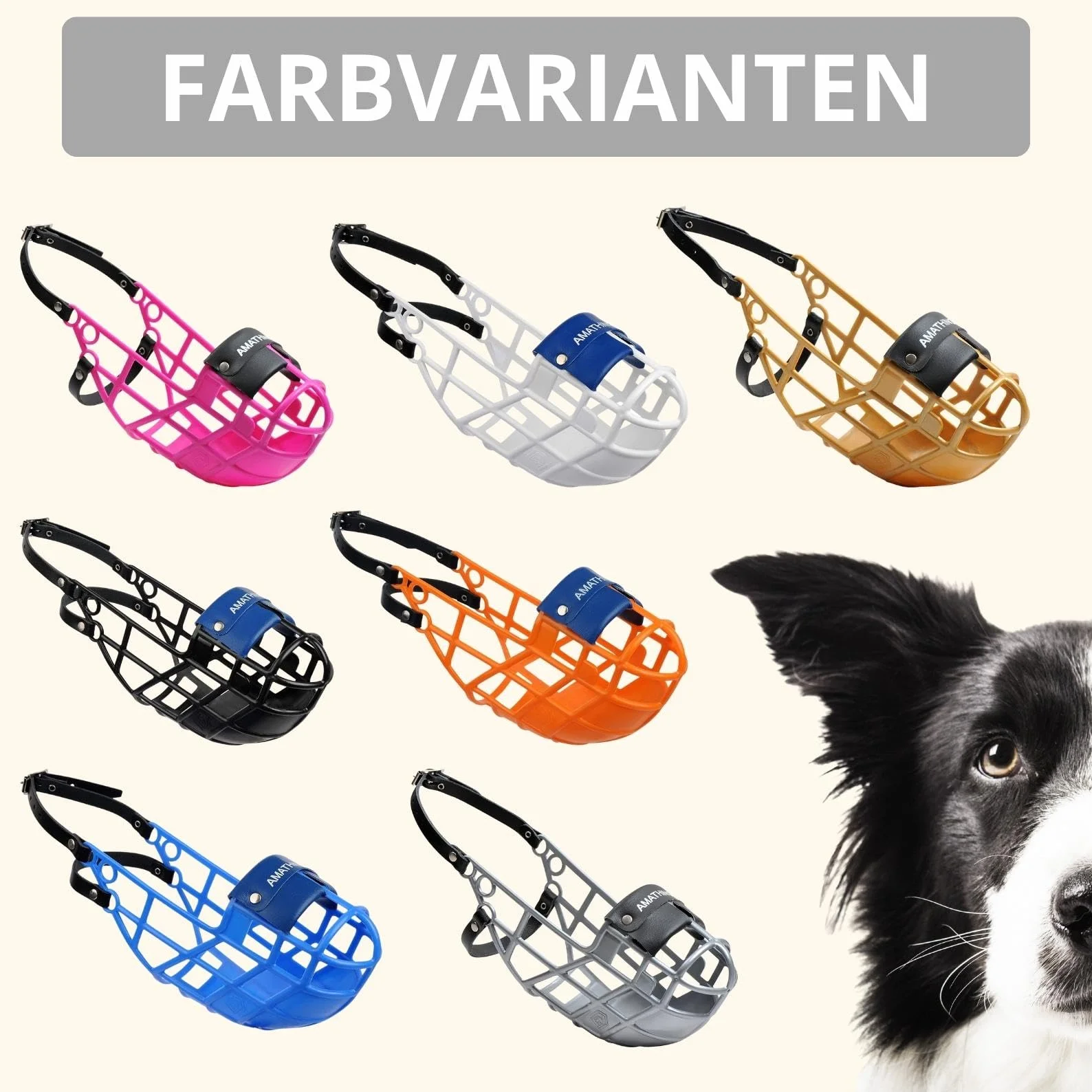 AMATHINGS Kaganiec Super Kennel Soft z watowanym noskiem do picia biały