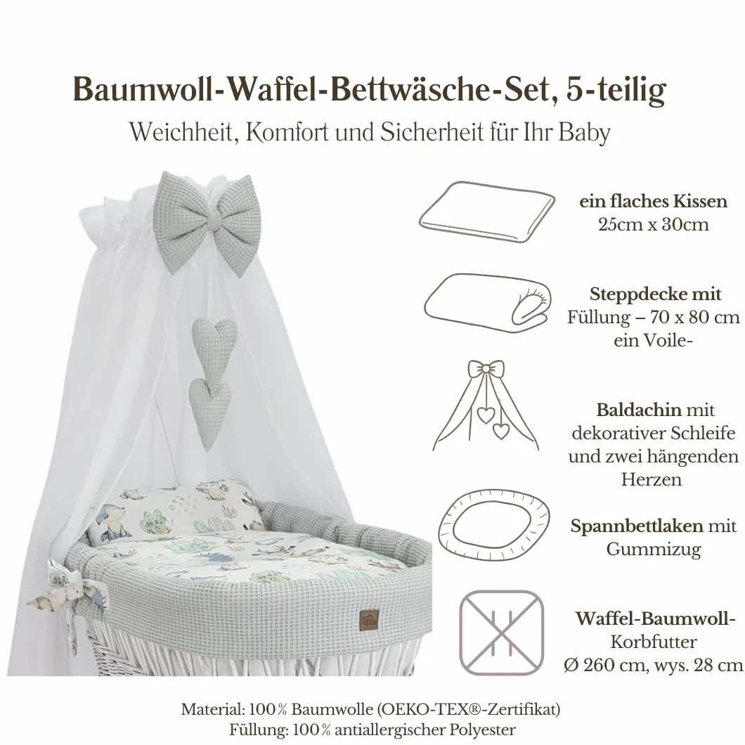 Komplet pościeli dla niemowląt i dzieci, pościel z tkaniny waflowej, pościel na łóżeczko dziecięce, poszewka na kołdrę z lakierami na łóżko, wiele kolorów (jeż i przyjaciele)