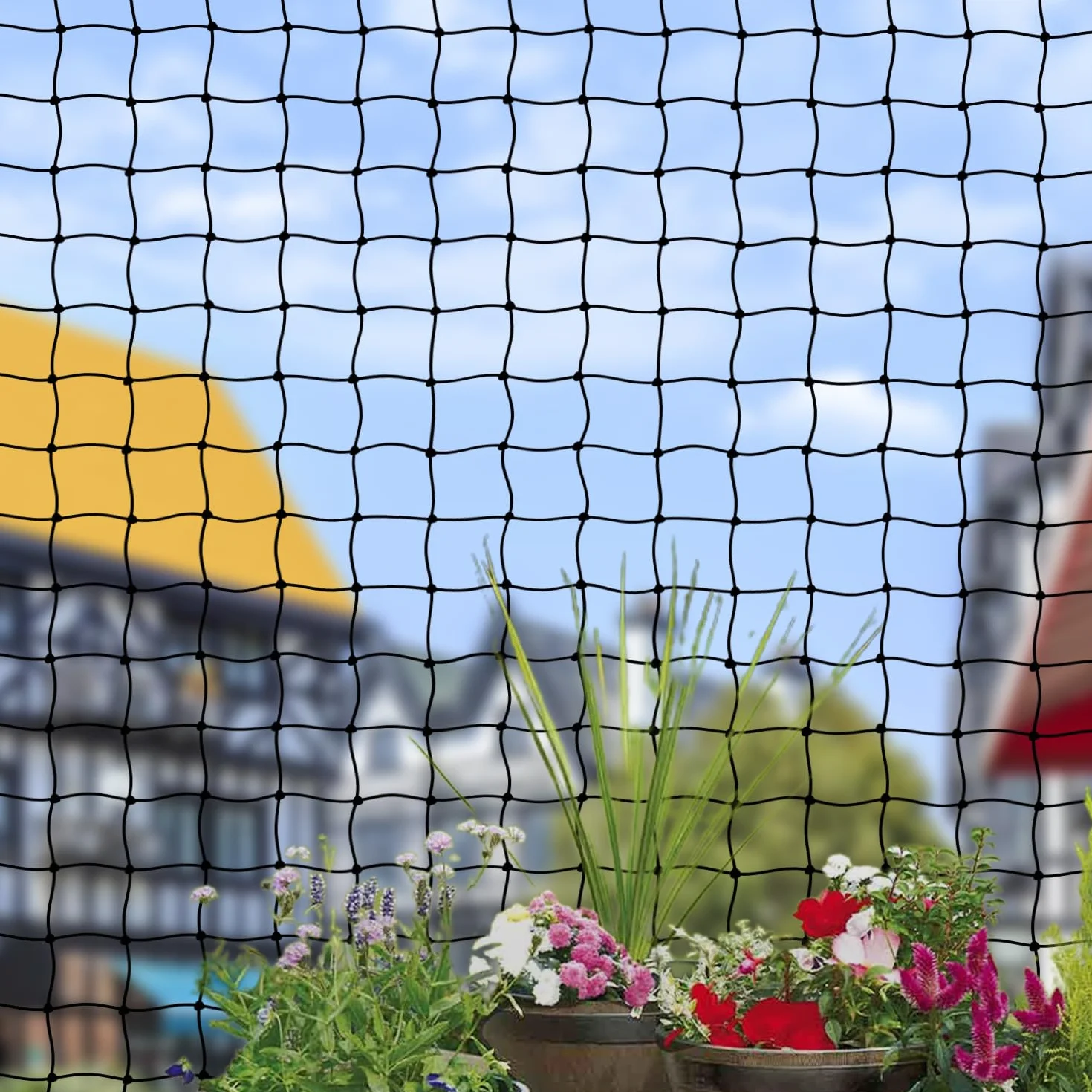 Siatka dla kota na balkon i okna 10 x 3 m przezroczysta bez wiercenia