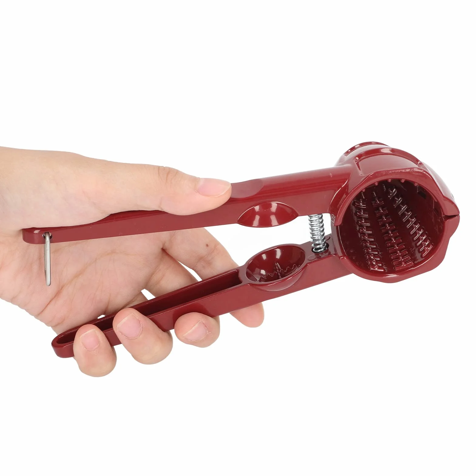 Protable Dziadek do Orzechów Klip Kasztanowy, Aluminium Red Chestnut Cutter Tool Otwieracz do Orzechów Pistacjowych Orzechów Macadamia Wielofunkcyjny Dziadek Do Orzechów