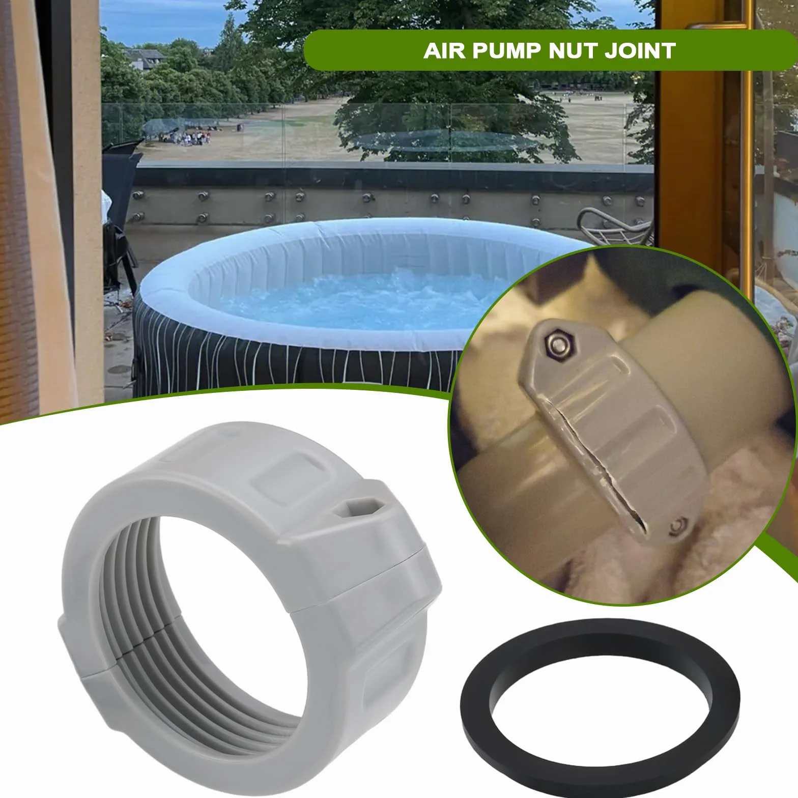 The Lord of the Tools 1 zestaw zamiennik złącza pompy P06574 łącznik powietrza kompatybilny z Bestway kompatybilny ze złączami Lay-Z-Spa AirJet Hot Tubs