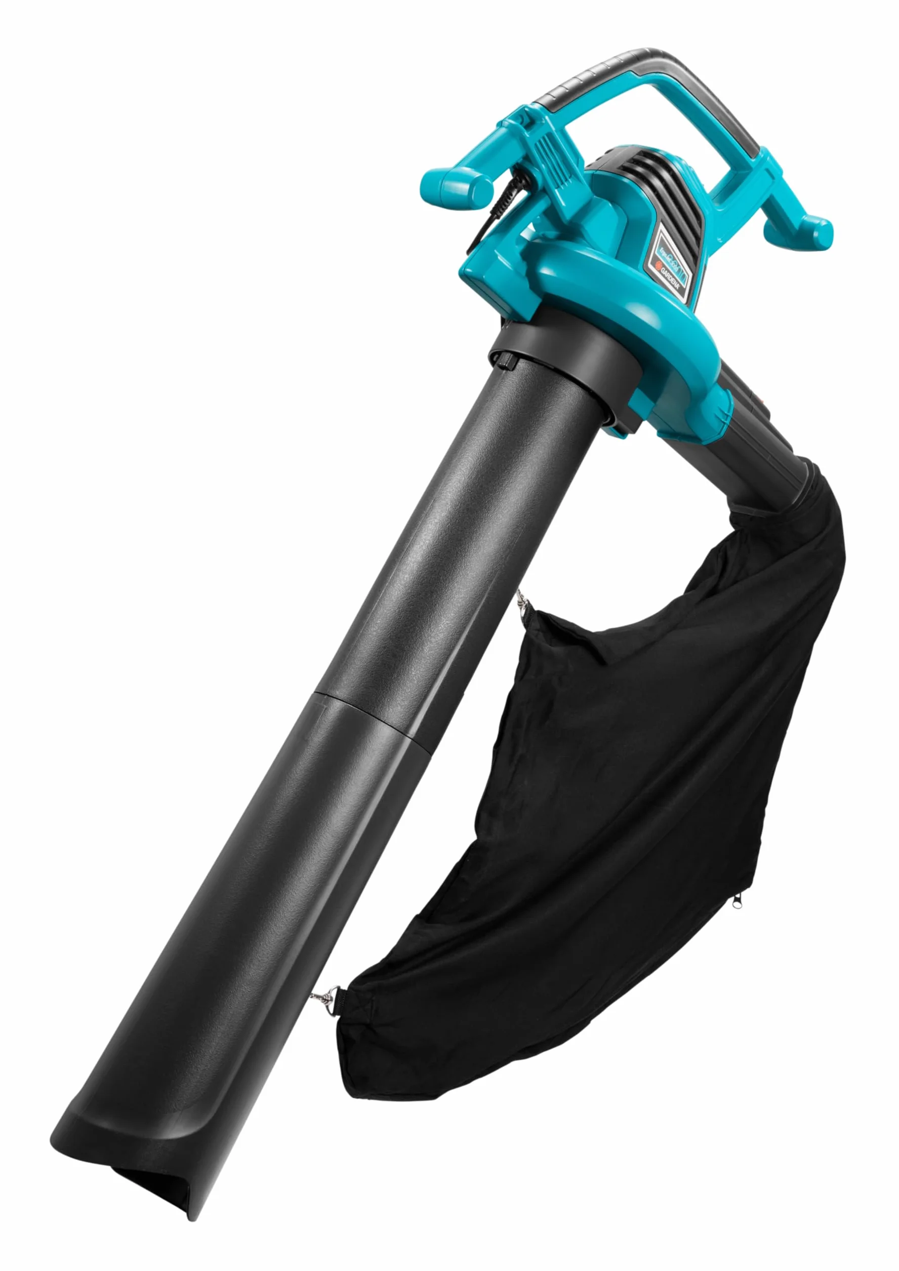 Gardena odkurzacz/dmuchawa ErgoJet 3000: dmuchawa/odkurzacz do liści 3000 W, wydajności zasysania 170 l/s, prędkości wydmuchu 310 km/h, rozdrabniaczem i worek na odpady, z pasem naramiennym (9332-20)