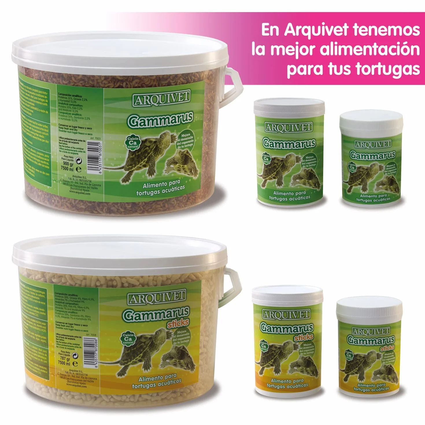 ARQUIVET Gammarus 105 ml - Pełna karma dla żółwi wodnych
