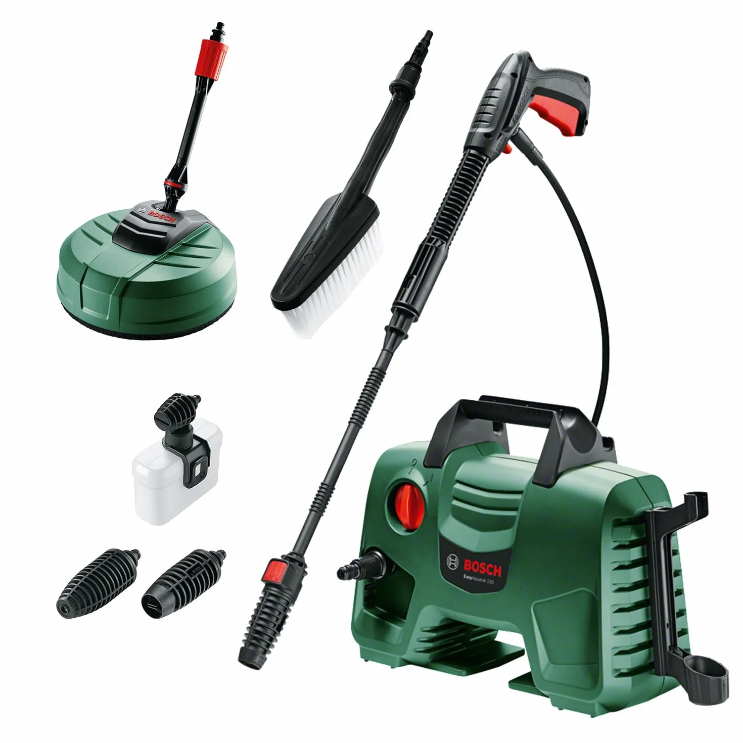 Bosch Home and Garden Easyaquatak 120 Premium Kit Myjka Ciśnieniowa, Zielony/Czarny, ‎40 x 20 x 37,5 cm; 4 kg