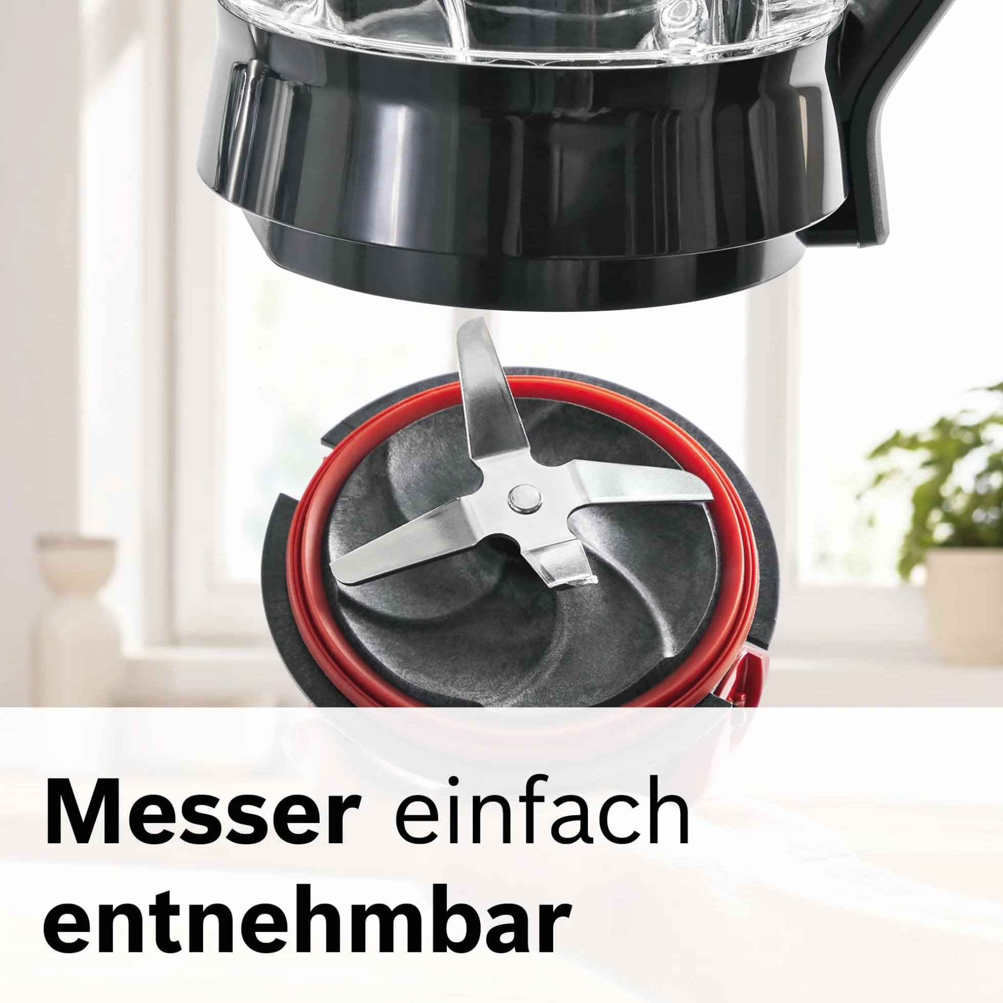Bosch VitaPower seria 4 MMB6174S, wysokiej jakości ostrza ze stali nierdzewnej, szklany pojemnik 1,5 l, butelka na wynos 0,6 l, części nadające się do mycia w zmywarce, 30 000 obr./min, 1200 W,