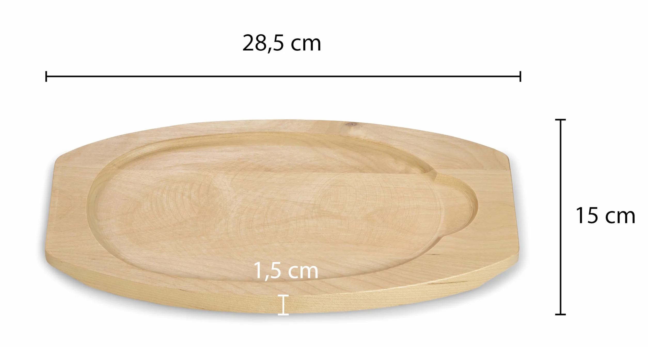 ECHTWERK Zestaw 4 żeliwnych patelni do serwowania, Mała patelnia grillowa z deską do serwowania, Zdejmowany uchwyt, Już upieczona, Nadaje się do piekarników, grilli, grillów i indukcji, Ø 24 x 14 cm