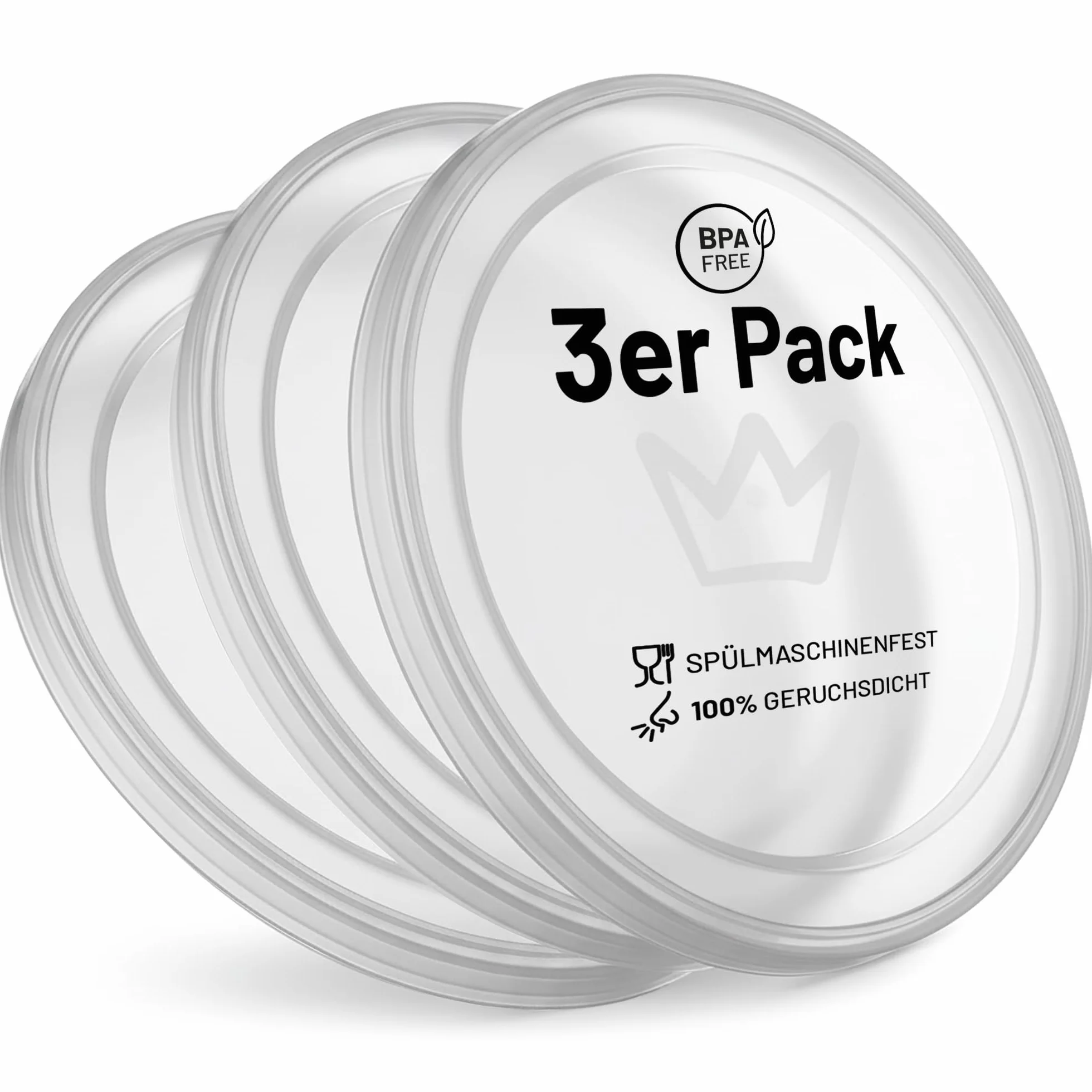 Rudelkönig Can Lids 200g/400g - 3 szt. - Silikonowe pokrywki do karmy dla psów i kotów, mycie w zmywarce