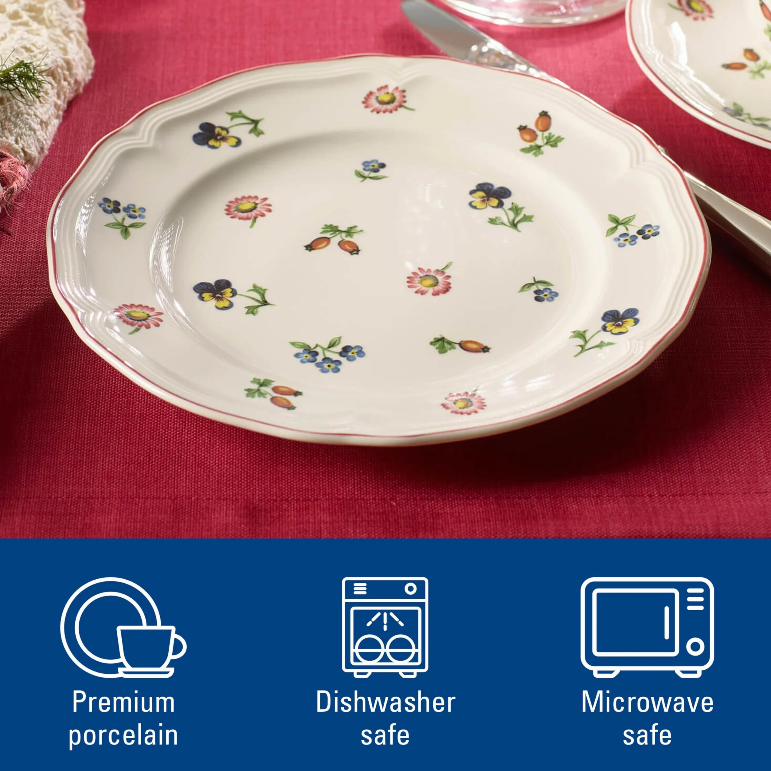 Villeroy & Boch Petite Fleur Talerz, Biały, 21 cm
