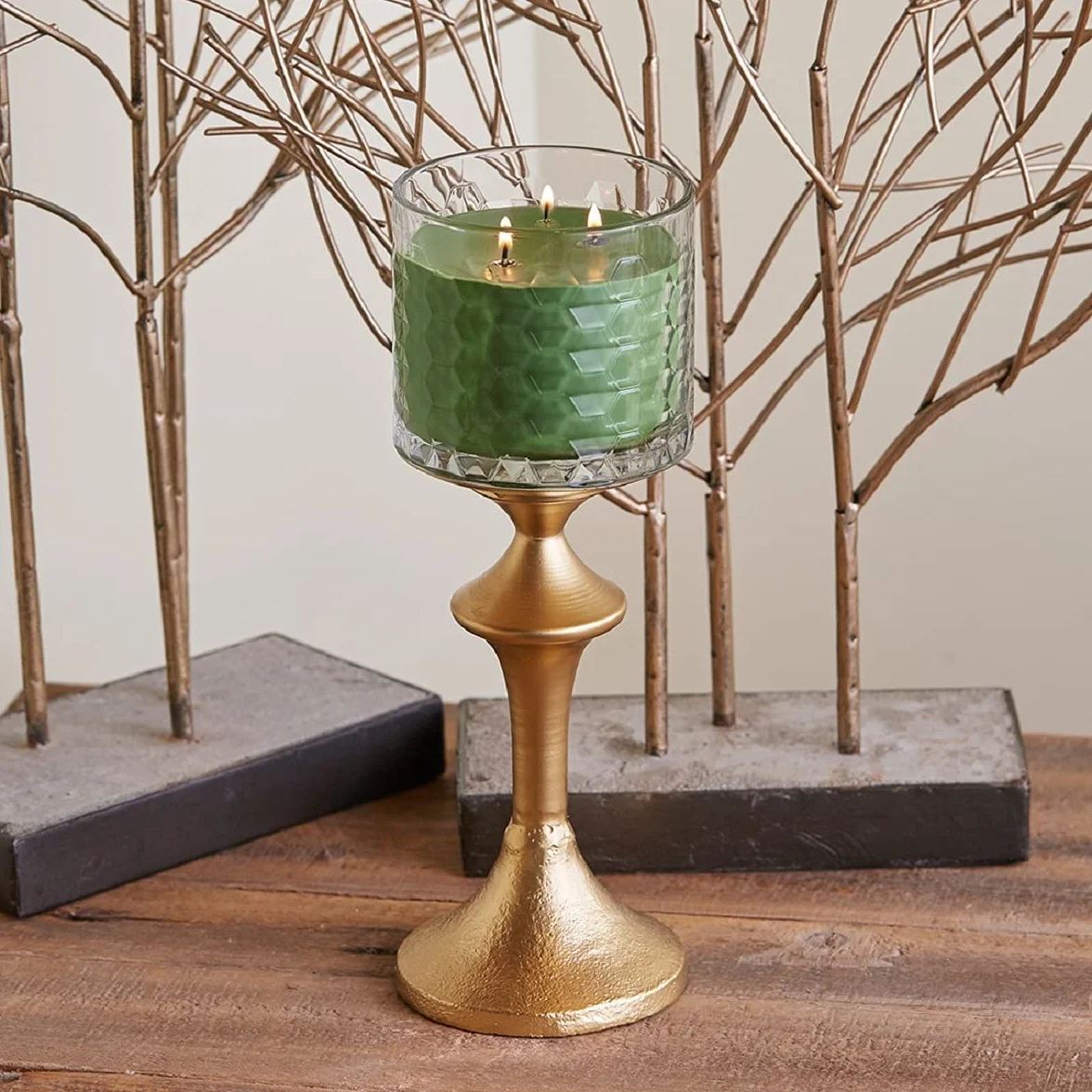 Root Candles Świeca zapachowa z mieszanki wosku pszczelego o strukturze plastra miodu, 350 ml, zimowy balsam