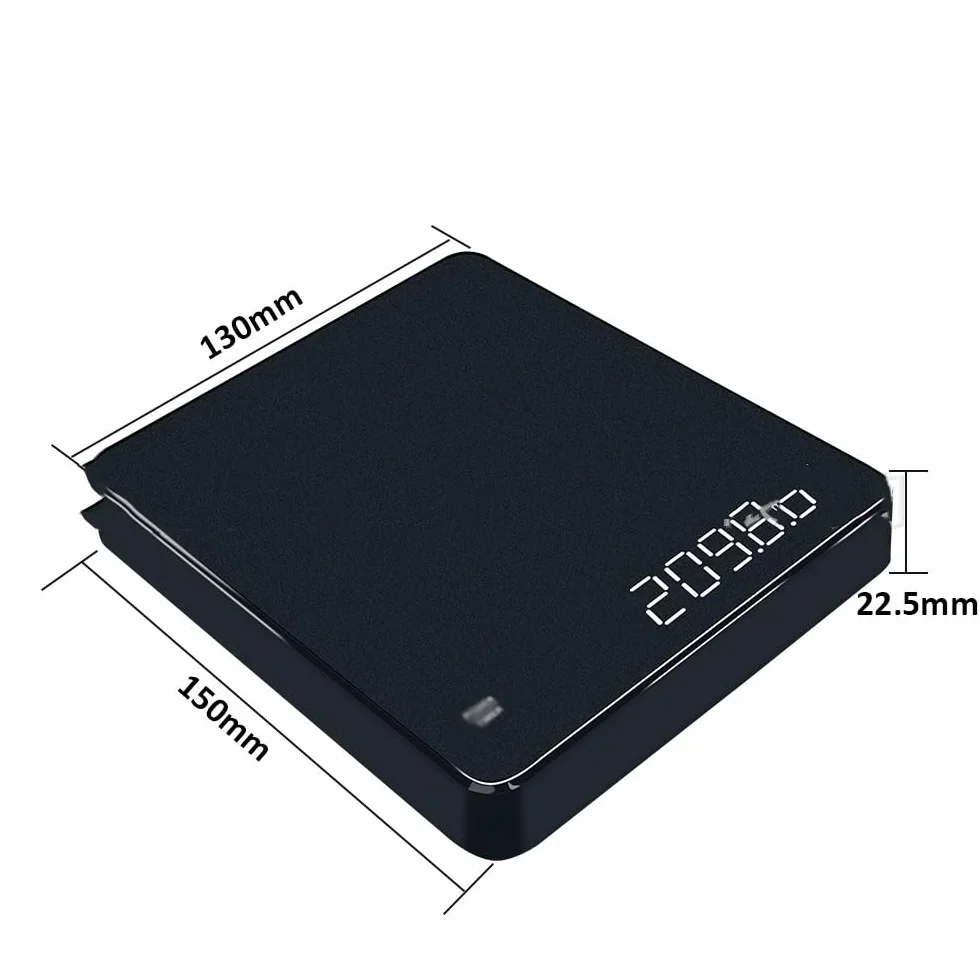 JFDBGU Coffee Scale, Charging Timer, Automatic Zeroing, Electronic Scale, Household Kitchen Scale