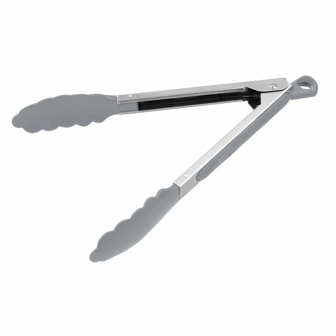 Fackelmann Uniwersalne Szczypce Kuchenne, Srebrny/Czarny, 27 cm, 41118