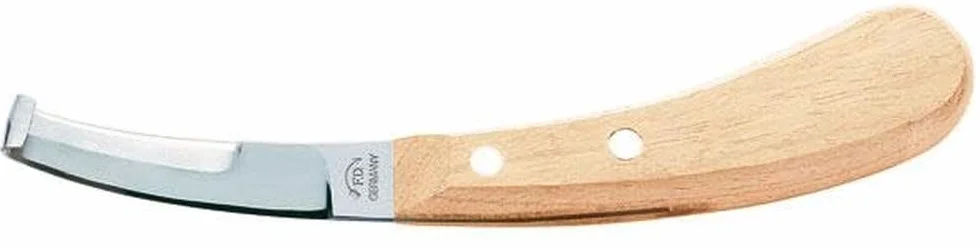 F.DICK ekonomiczny nóż do kopyt (obustronnie długi, szeroki; uchwyt z drewna bukowego; stal węglowa; ostrze: 78 mm) 62479000