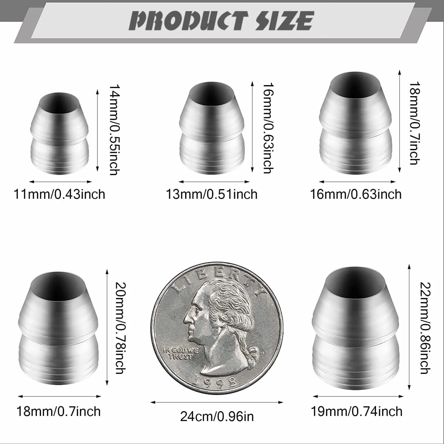 20 Sztuk Bezpieczeństwa Okrągły Uchwyt Kliny, Uchwyt Rozłupujący Klin Axe Ręczny Metalowy Klin Okrągły Stalowy Klin do Młotka do Siekiery(Średnica 10 mm / 0,39 cala)