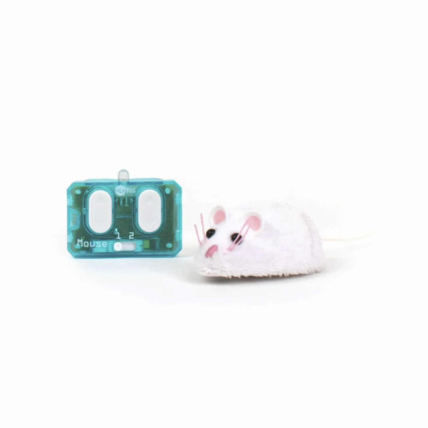 HEXBUG 480-4466-00TG12 Mysz zdalnie sterowana zabawka dla kota, biała