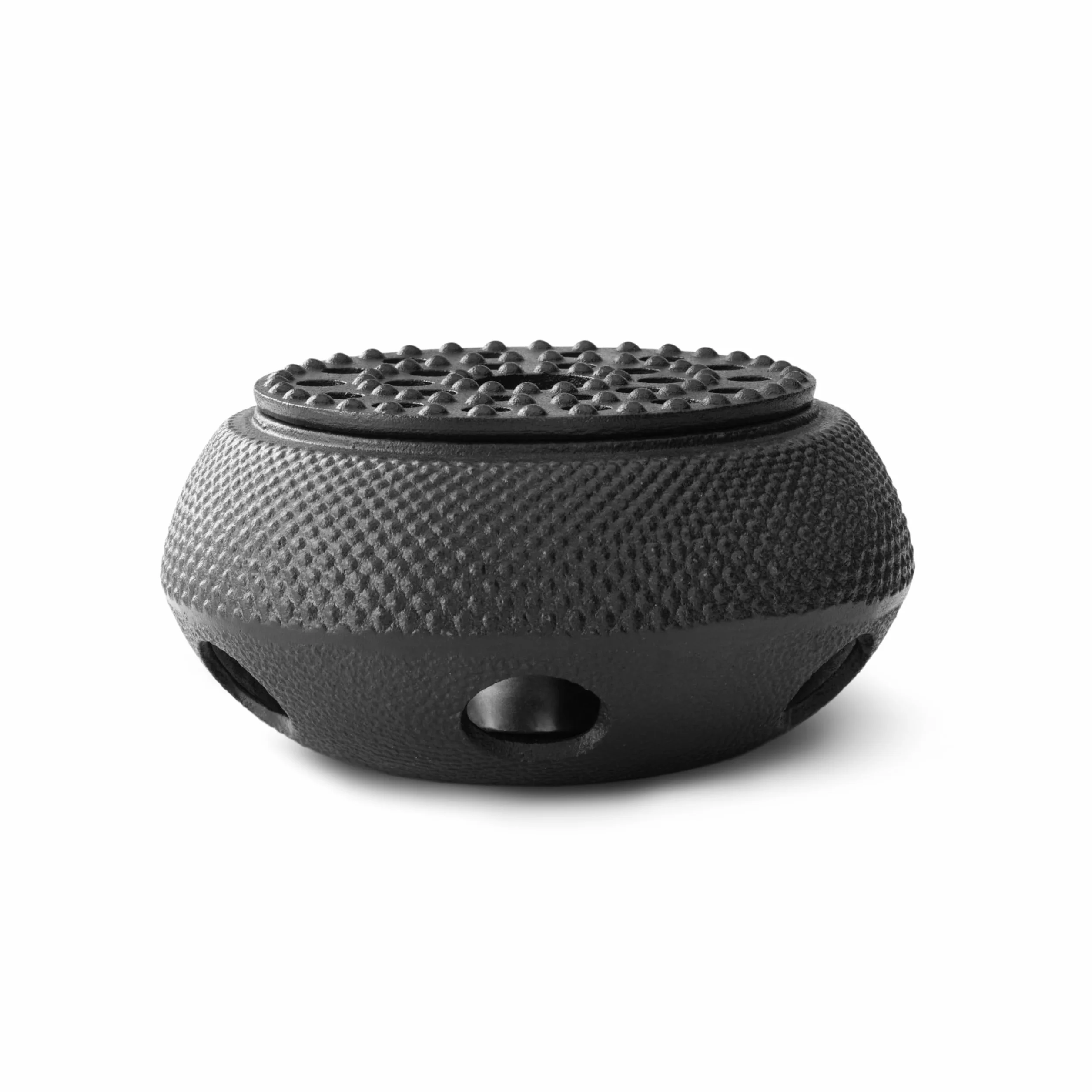 Bredemeijer Okrągły czarny żeliwny podgrzewacz do herbaty Jang Ø ok. 14 cm
