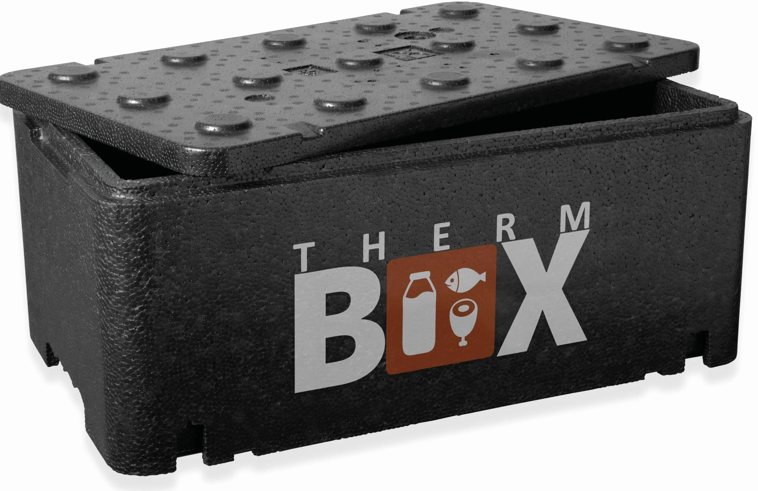 THERM BOX Profesjonalne pudełka styropianowe, 12 l do 46 l, można układać w stos, pudełko termoizolacyjne, pojemnik termiczny, stabilny, wytrzymały