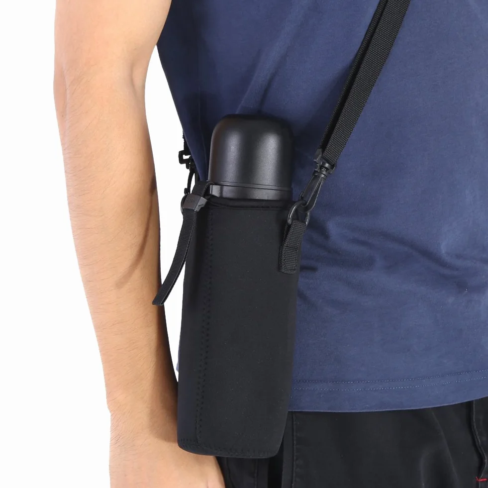 Torba na butelkę wody Pokrowiec na butelkę Torba do noszenia Torba do przenoszenia na zewnątrz Camping Piesze wycieczki Wędkarstwo (wysokość 25 cm)