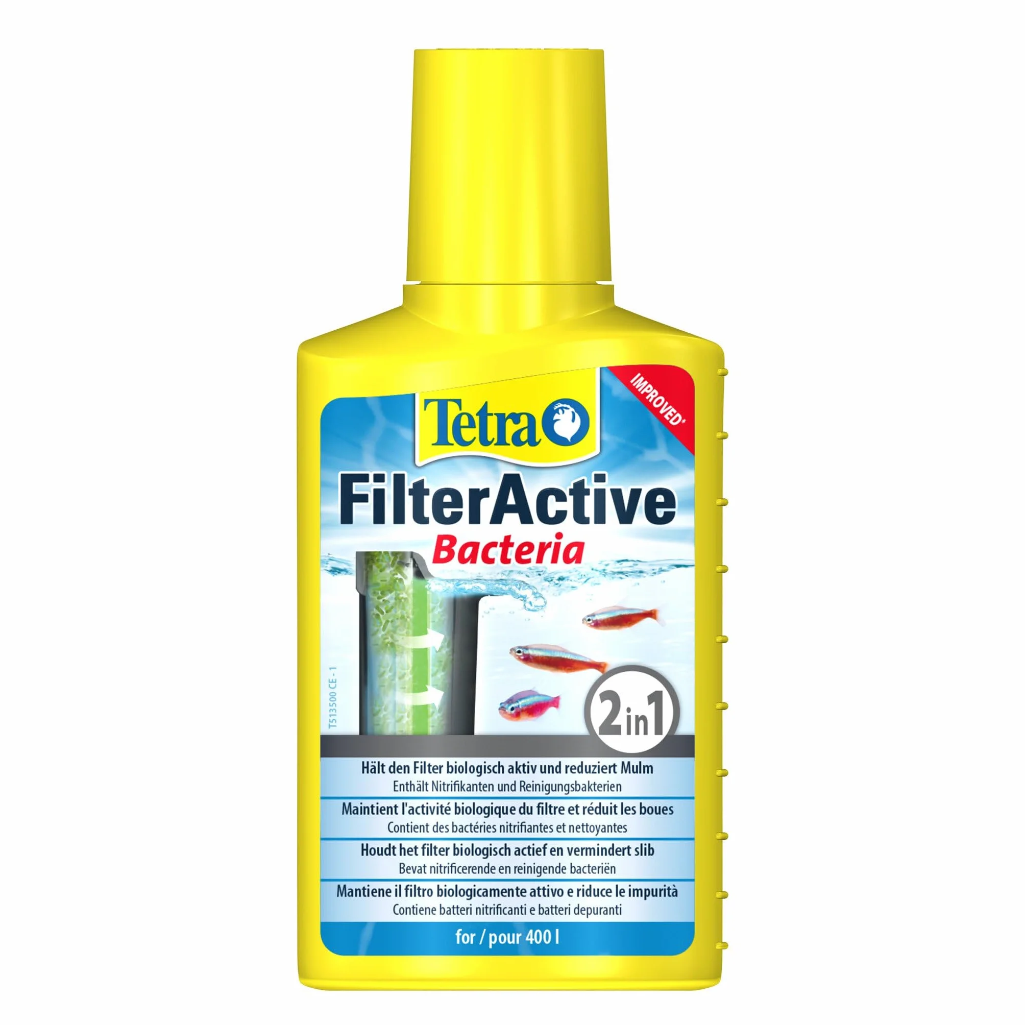 Tetra FilterActive Bacteria 2 w 1 250 ml mieszanka żywych bakterii rozruchowych i czyszczących