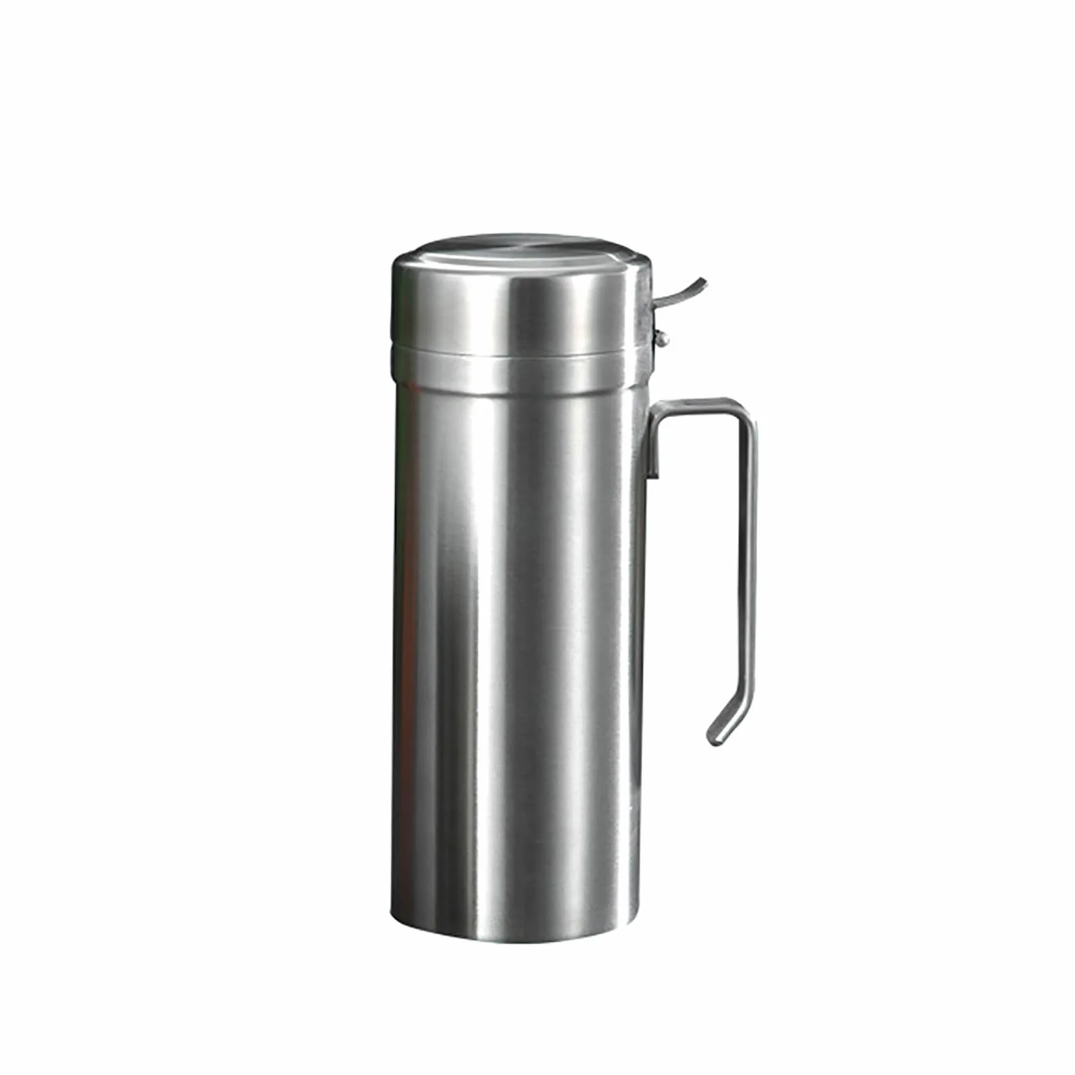 Dozownik oliwy z oliwek ze stali nierdzewnej z szczelną pokrywką, pojemność 1000 ml, idealny do oleju, octu, sosu sojowego, wysokiej jakości, do użytku w kuchni