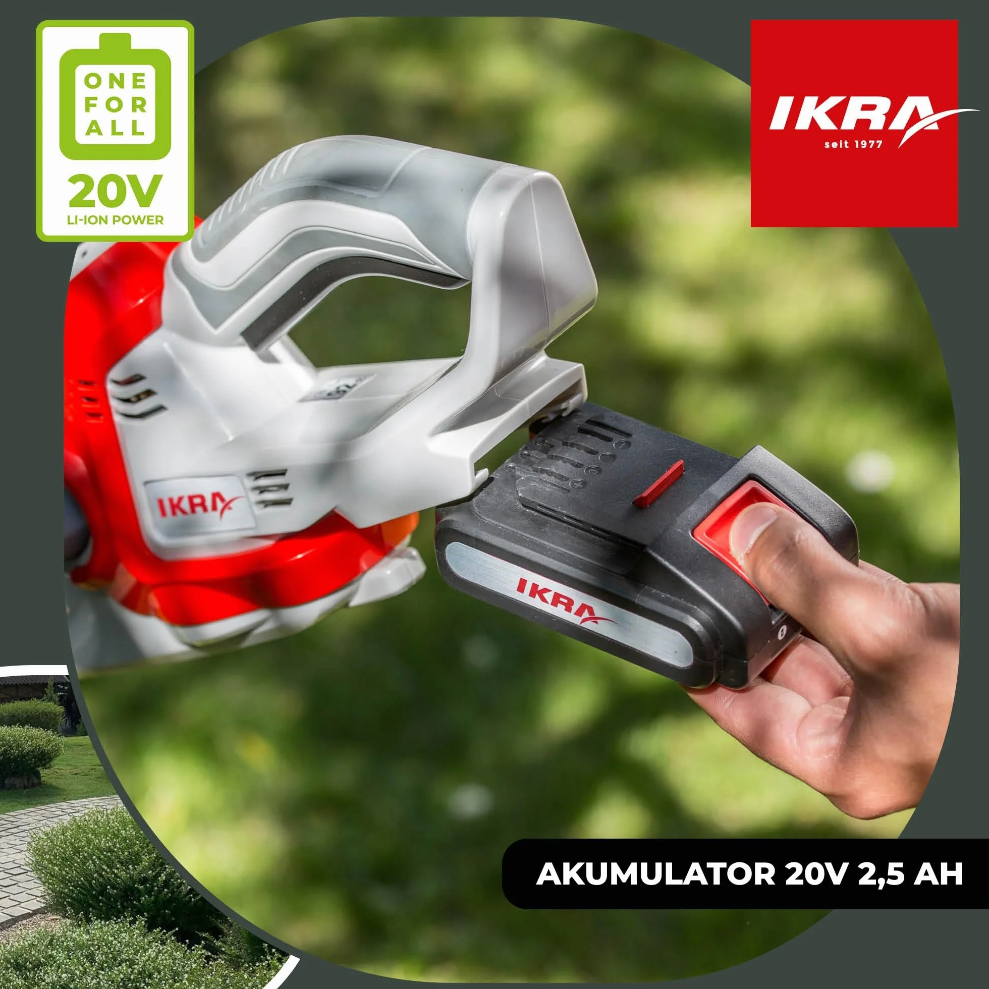 IKRA 17180249-AZ 20 V 2,5 Ah akumulator litowo-jonowy akumulator zastępczy