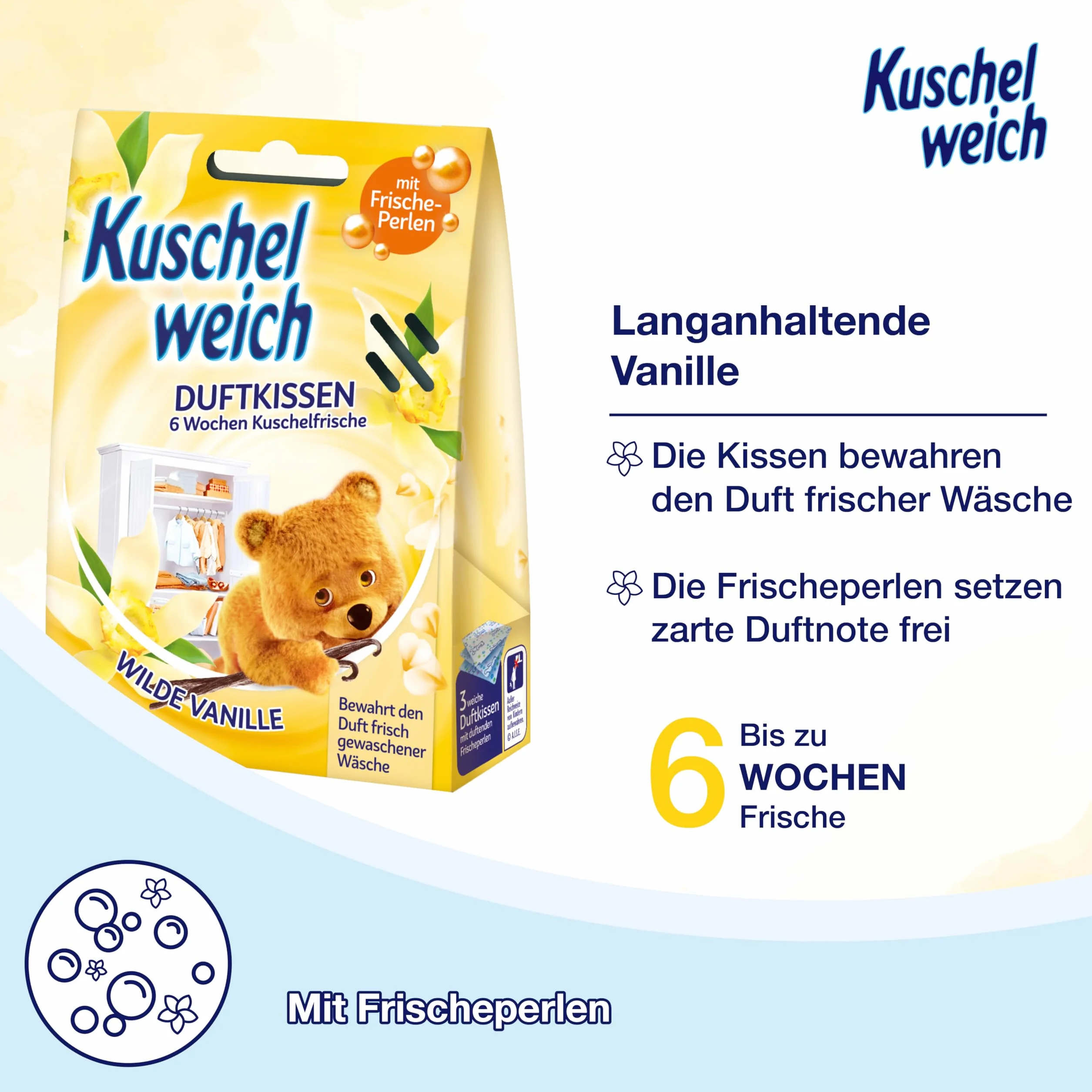 Kuschelweich Saszetki zapachowe - wanilia, 3szt.