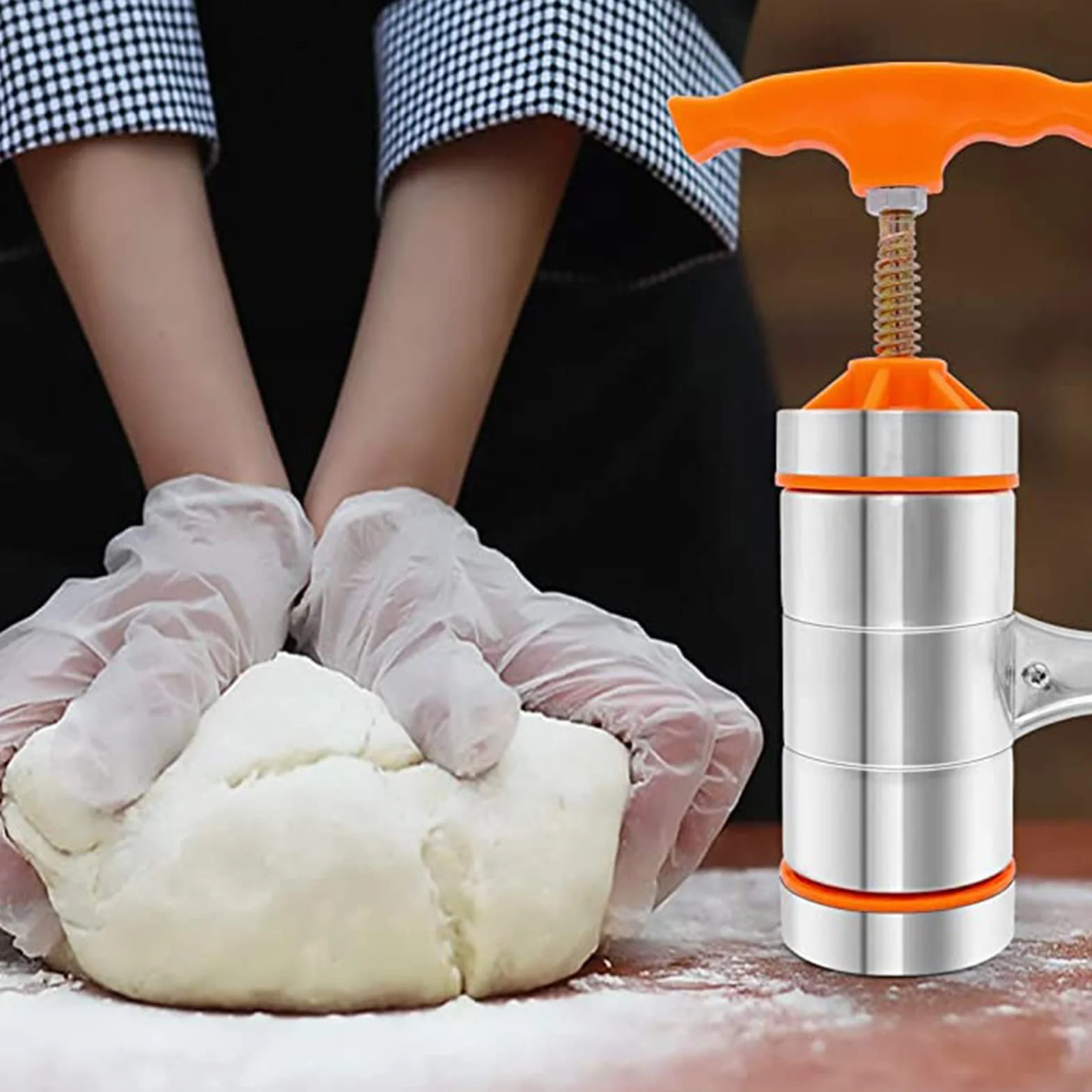 Makaron prasowy ze stali nierdzewnej, mini ręczny makaron, mini ręczna maszyna do makaronu, domowej roboty makaron, do świeżych, lasagne, wałków do ciasta, krajalnicy z 7 foremkami