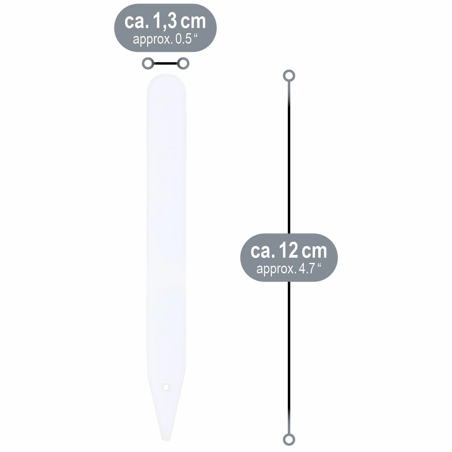 COM-FOUR® 200x tabliczki na rosliny z olówkiem - etykiety wtykowe 12 cm do pokojów, balkonów, ogrodów - wtyki do oznakowania roslin - wtyki uprawowe do grzadek i doniczek (200 sztuk - biale - 12cm)