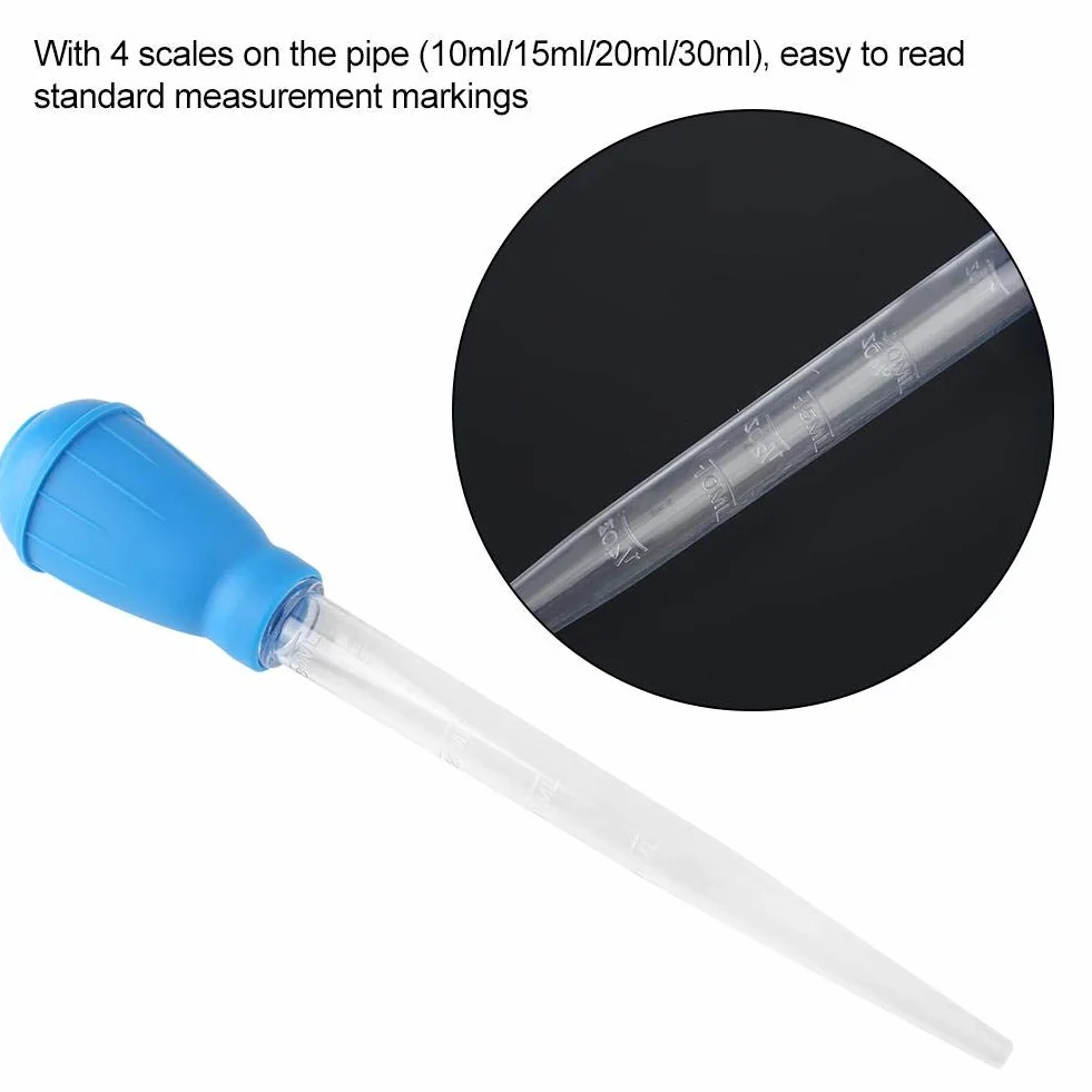 Aquarium Pipette Dropper Baster Wasser Transfer Kies Reiniger Feeder Abfall Entferner