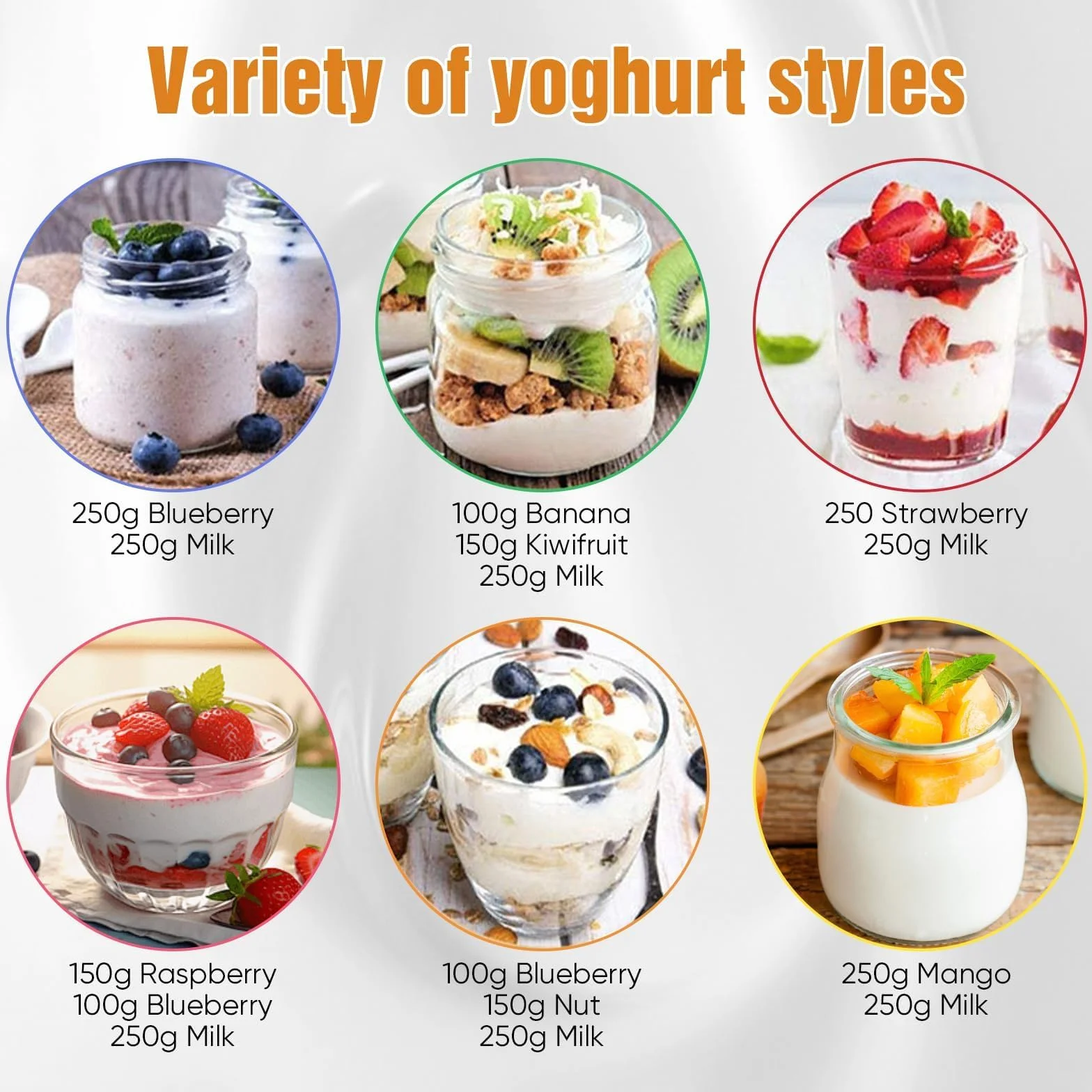 Ultimate Yogurt Maker, 1400 ml automatyczna maszyna do robienia jogurtu z 8 szklanymi słoikami, regulowana temperatura i kontrola czasu, probiotyczne jogurtownice do kuchni i domu