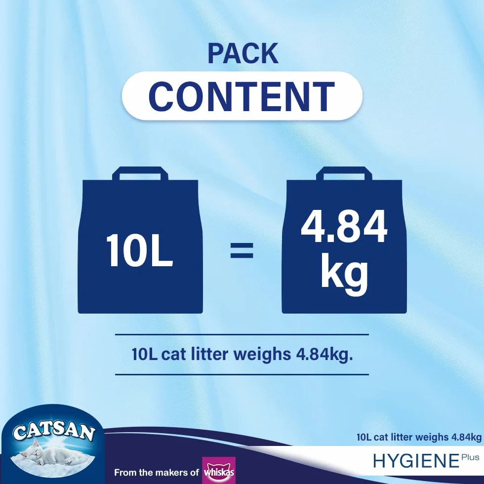 Catsan Higieniczna żwirek dla kota 10 litrów biały
