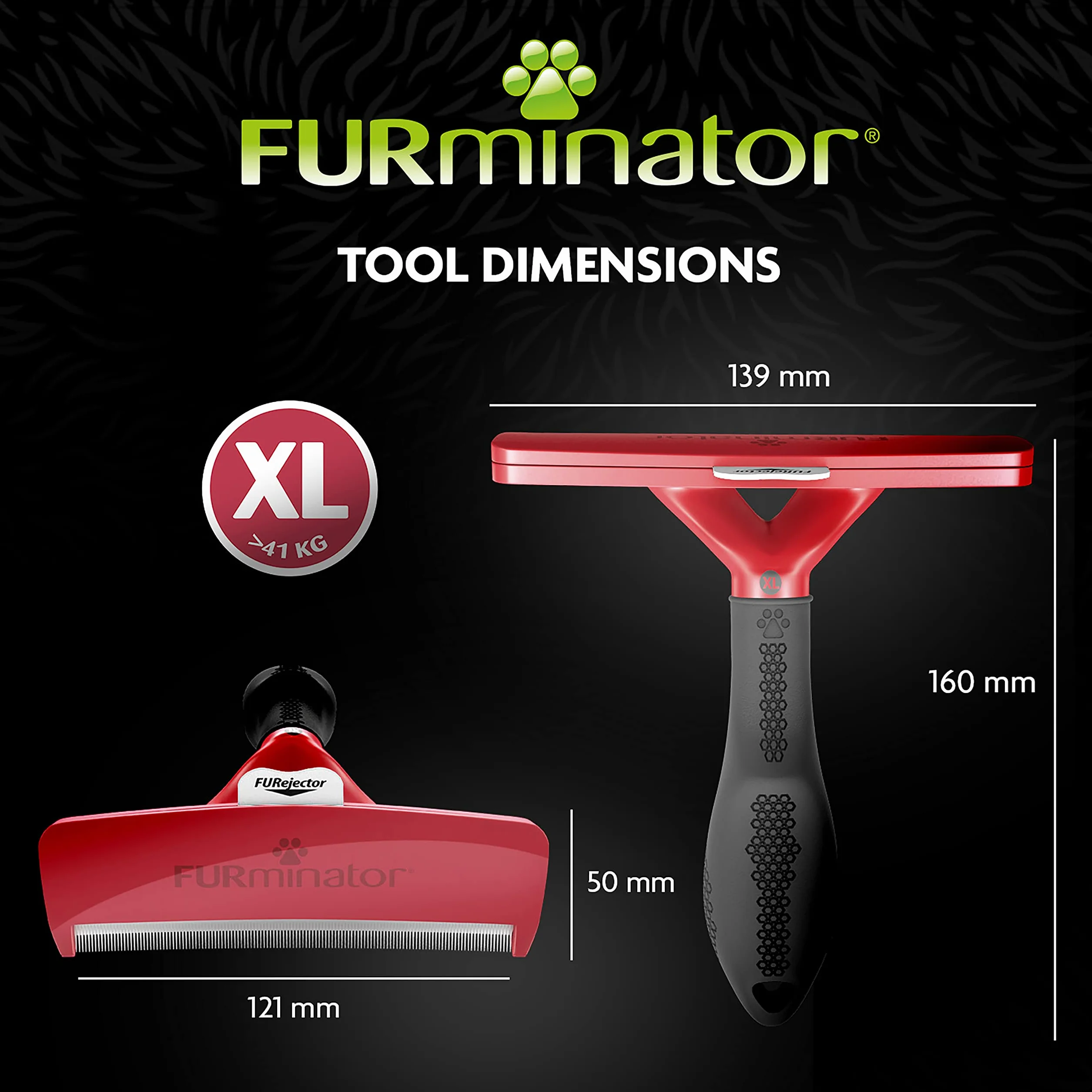 Furminator 4048422141167 Szczotka Dla Psów, XL, Bezbarwny