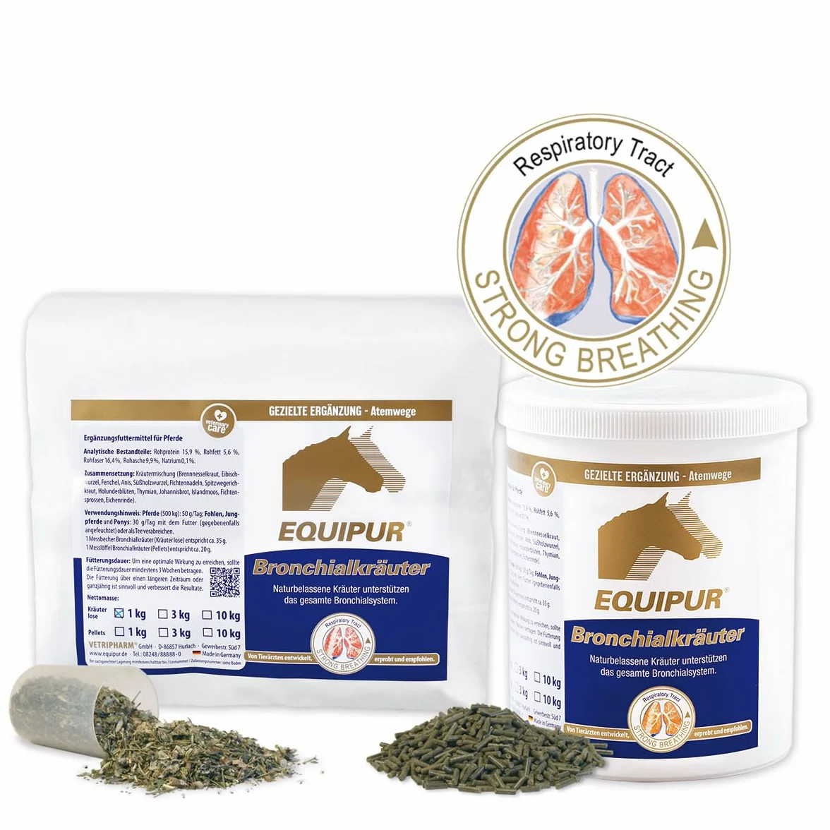 EQUIPUR - granulki z ziół bronchialnych 1 kg
