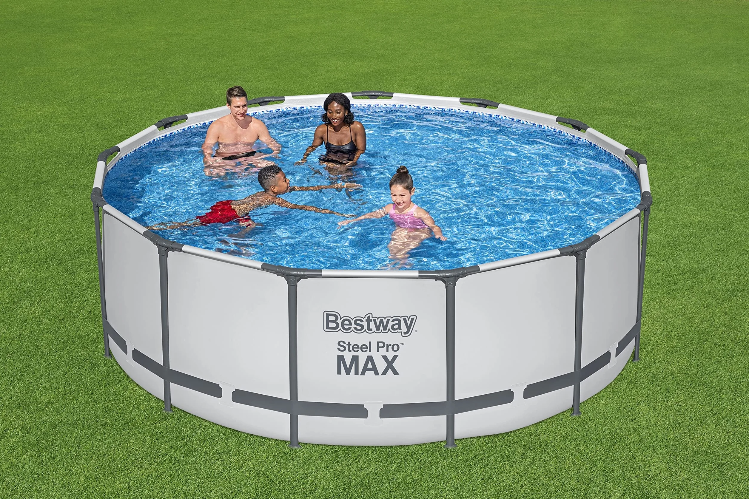 Bestway 5618W-5 Zestaw basenów zewnętrznych Steel Pro MAX okrągły 396 x 122 cm