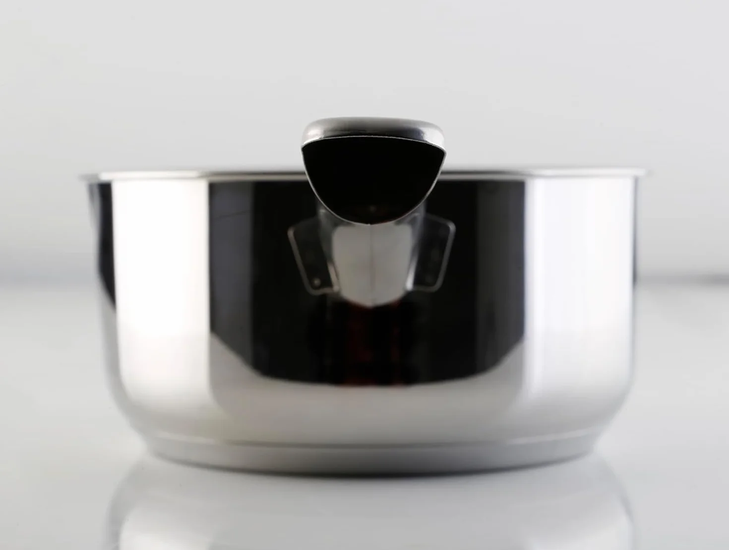 Wecook! Rondel 12 cm, mały, mały garnek indukcyjny 0,7 l, stal nierdzewna, możliwość układania w stos, na małe porcje, do gospodarstwa domowego