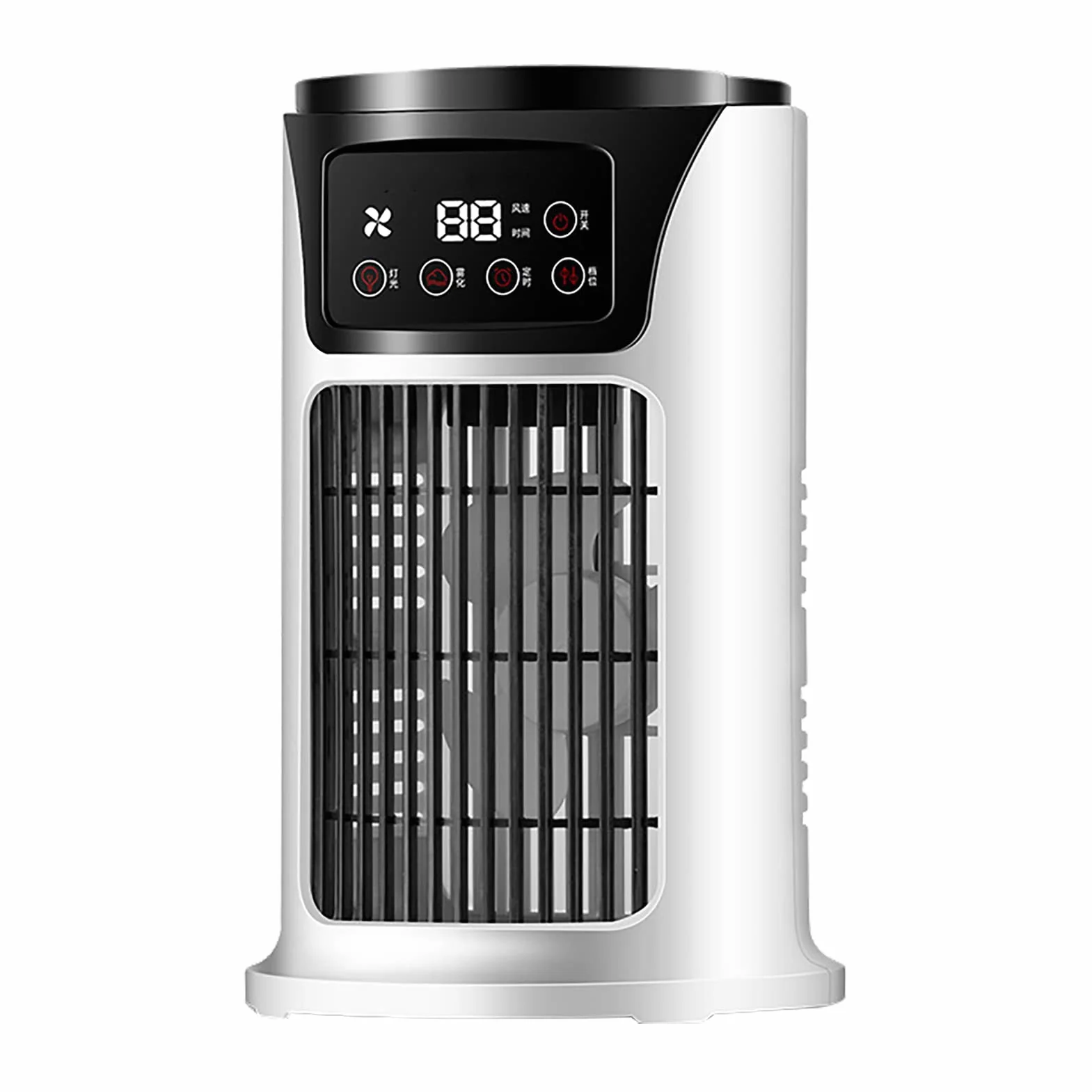 Acouto Wentylator Klimatyzacji w Sprayu Wentylator Klimatyzacji w Sprayu, Plastikowa Chłodnica Powietrza na Biurko USB z 6 Prędkościami Wiatru, 6-godzinny Czas dla Domu, Kempingu i Pieszych Wędrówek